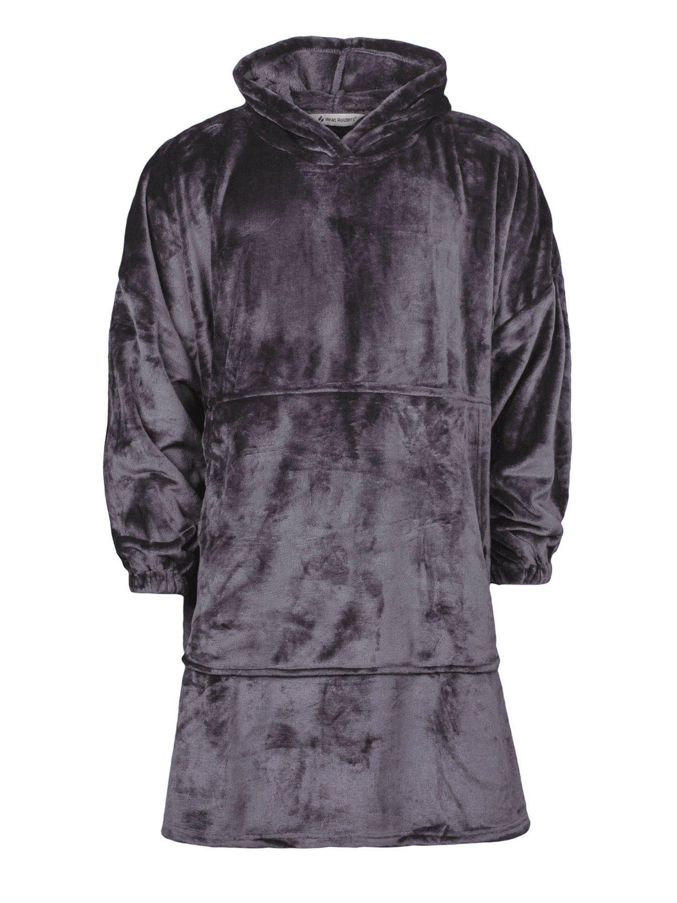Image 1 of 1 of Heat Holders Heat Holders Mega Hoodie One Size - Antique Silver