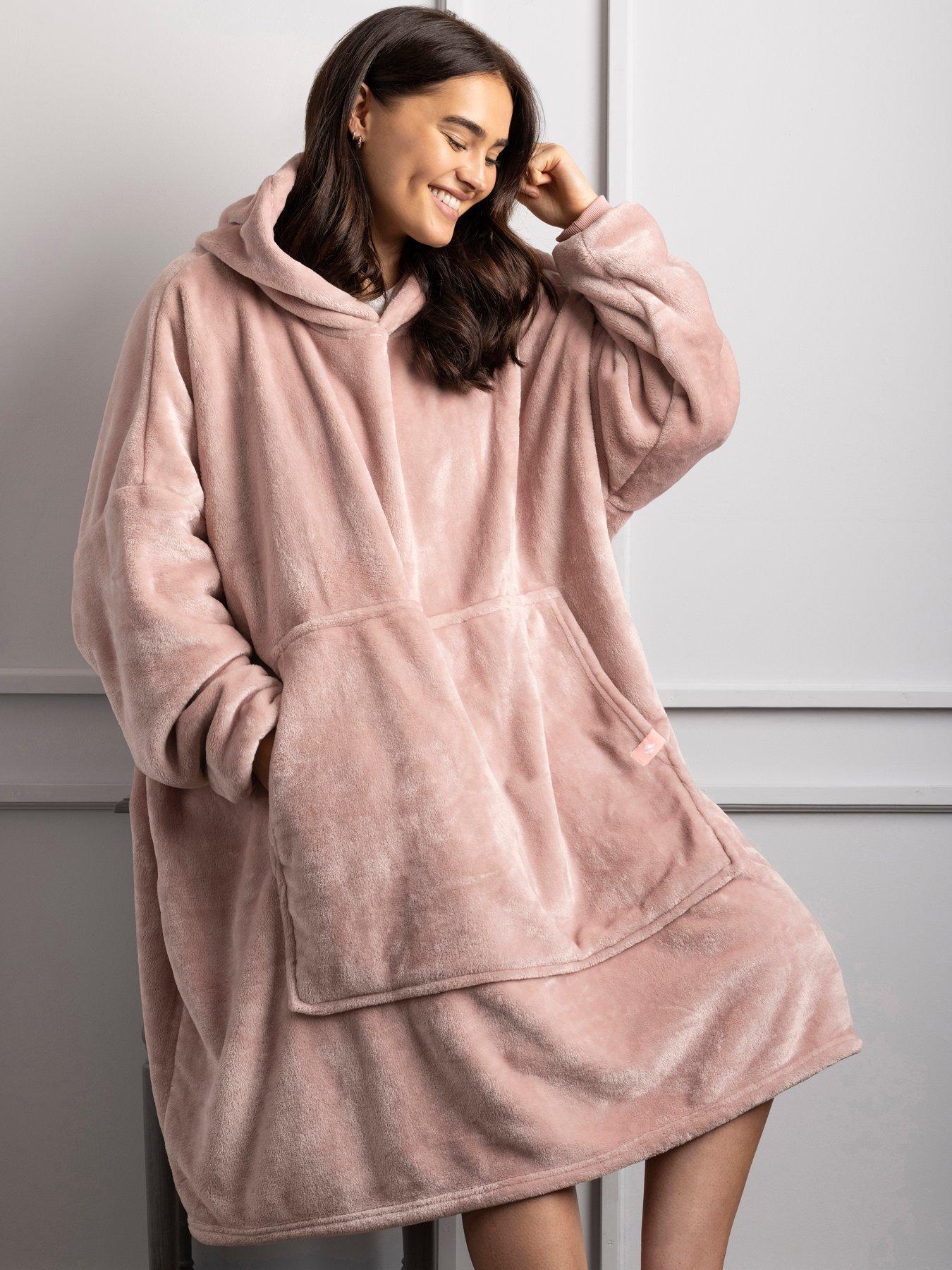 Image 2 of 3 of Heat Holders Heat Holders Mega Hoodie One Size - Dusky Pink