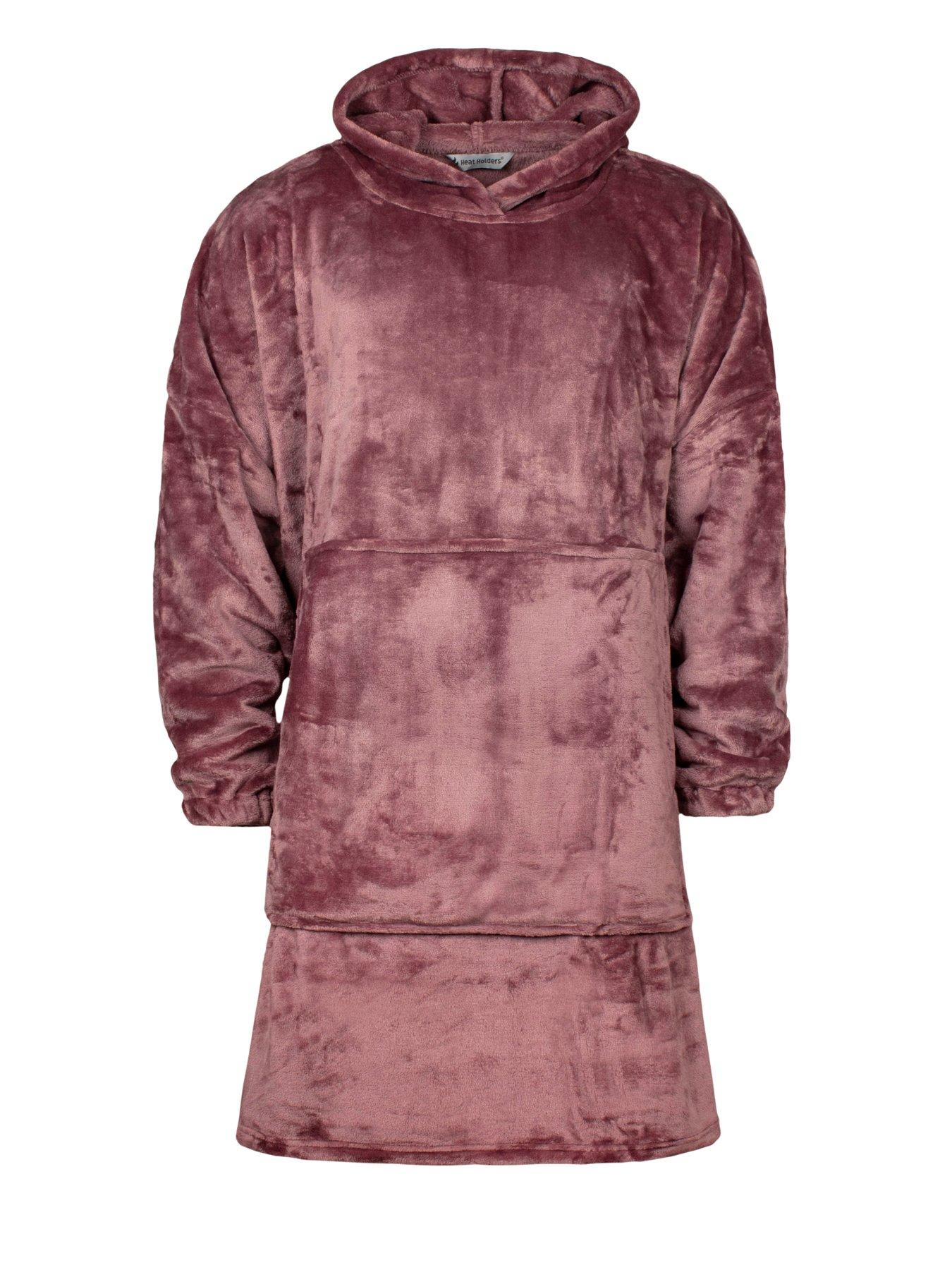Image 1 of 1 of Heat Holders Heat Holders Mega Hoodie One Size - Mauve