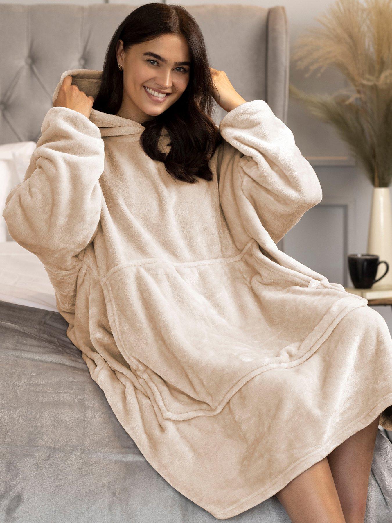 Image 1 of 2 of Heat Holders Heat Holders Mega Hoodie One Size - Natural
