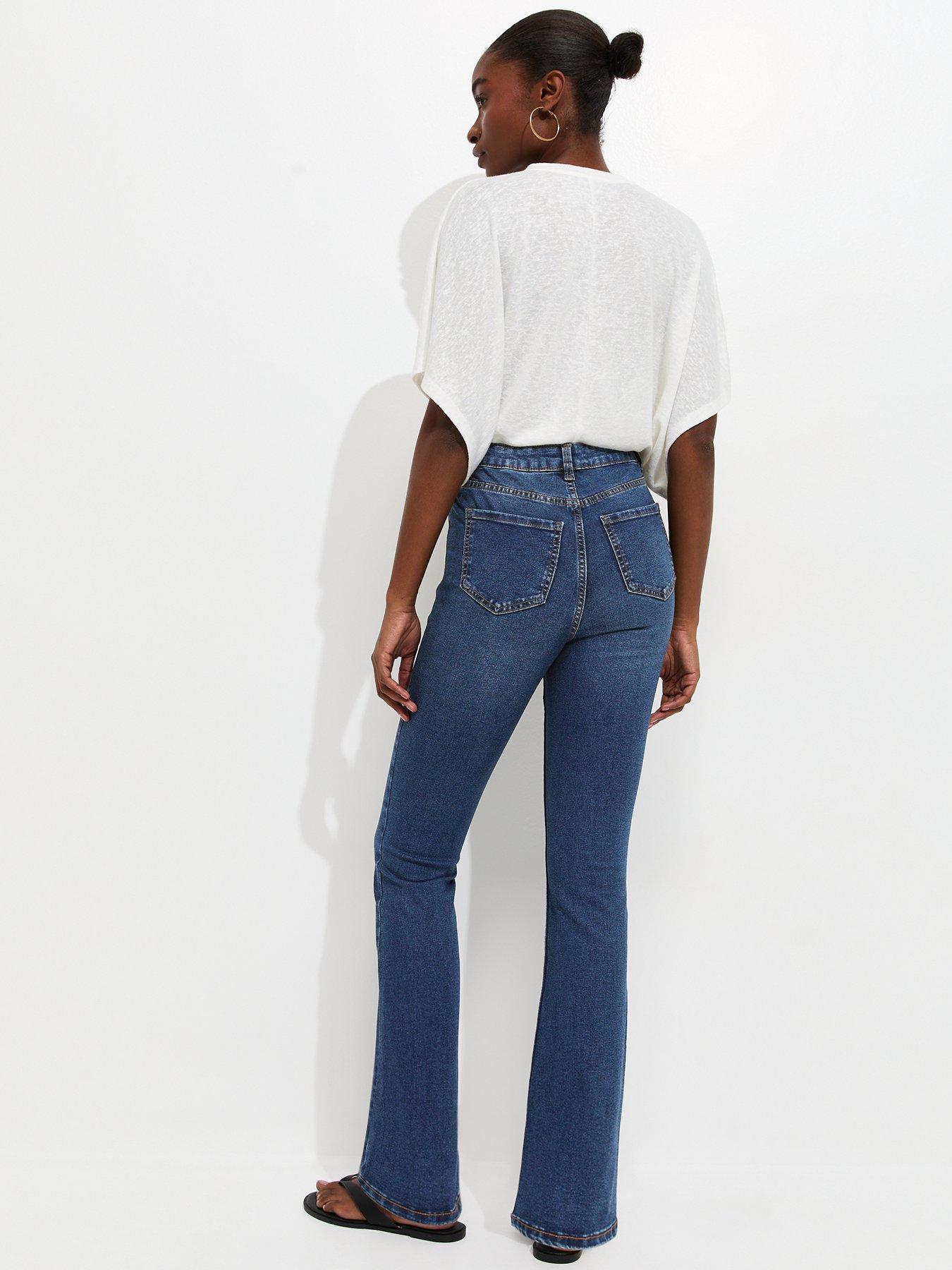 Image 2 of 4 of New Look Blue Dee Bootcut Leg Jeans