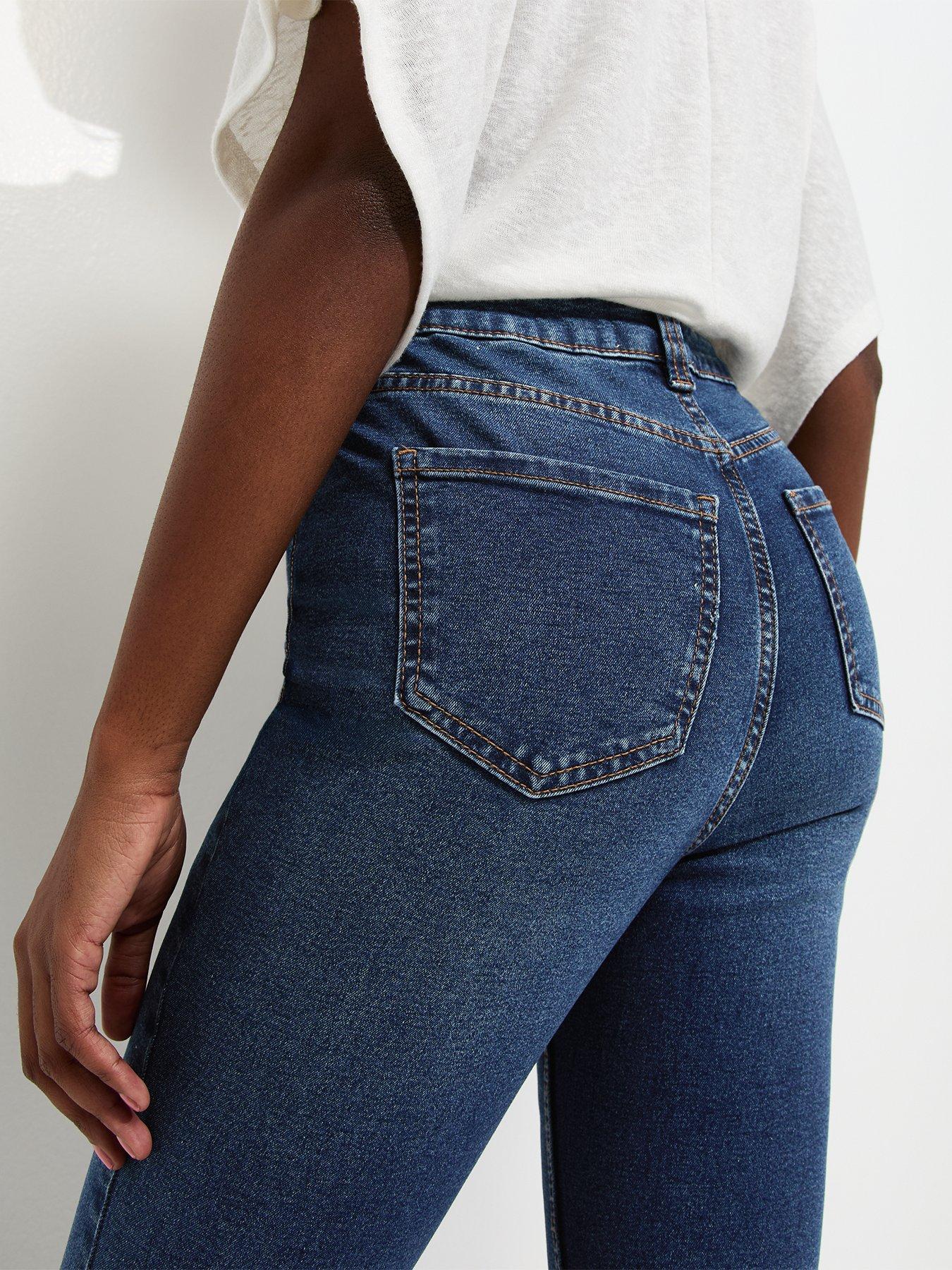 Image 4 of 4 of New Look Blue Dee Bootcut Leg Jeans