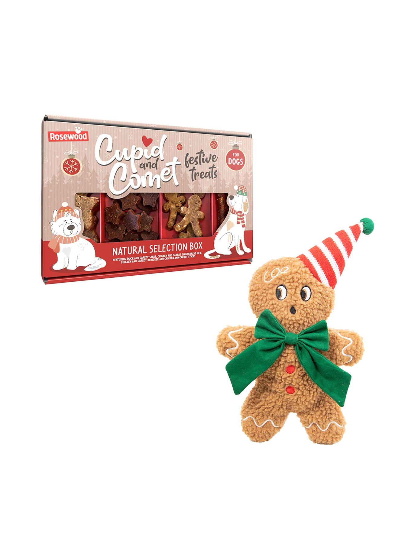 Image 1 of 7 of Rosewood Natural Selection Gift Box For Dogs/George Gingerbread man Toy
