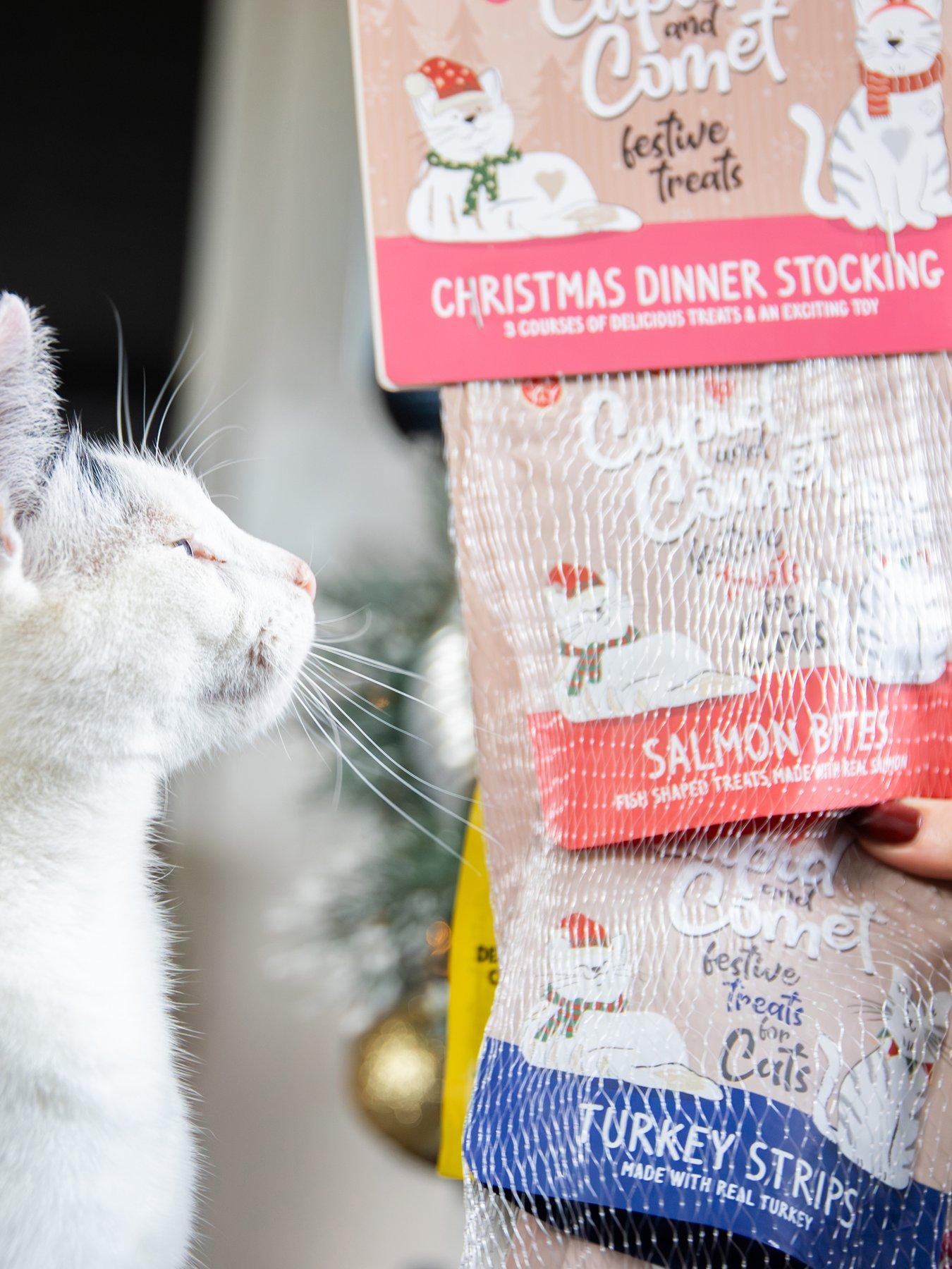 Image 3 of 7 of Rosewood Cat Christmas Dinner Cat Stocking/Festive Bauble Trio Toy