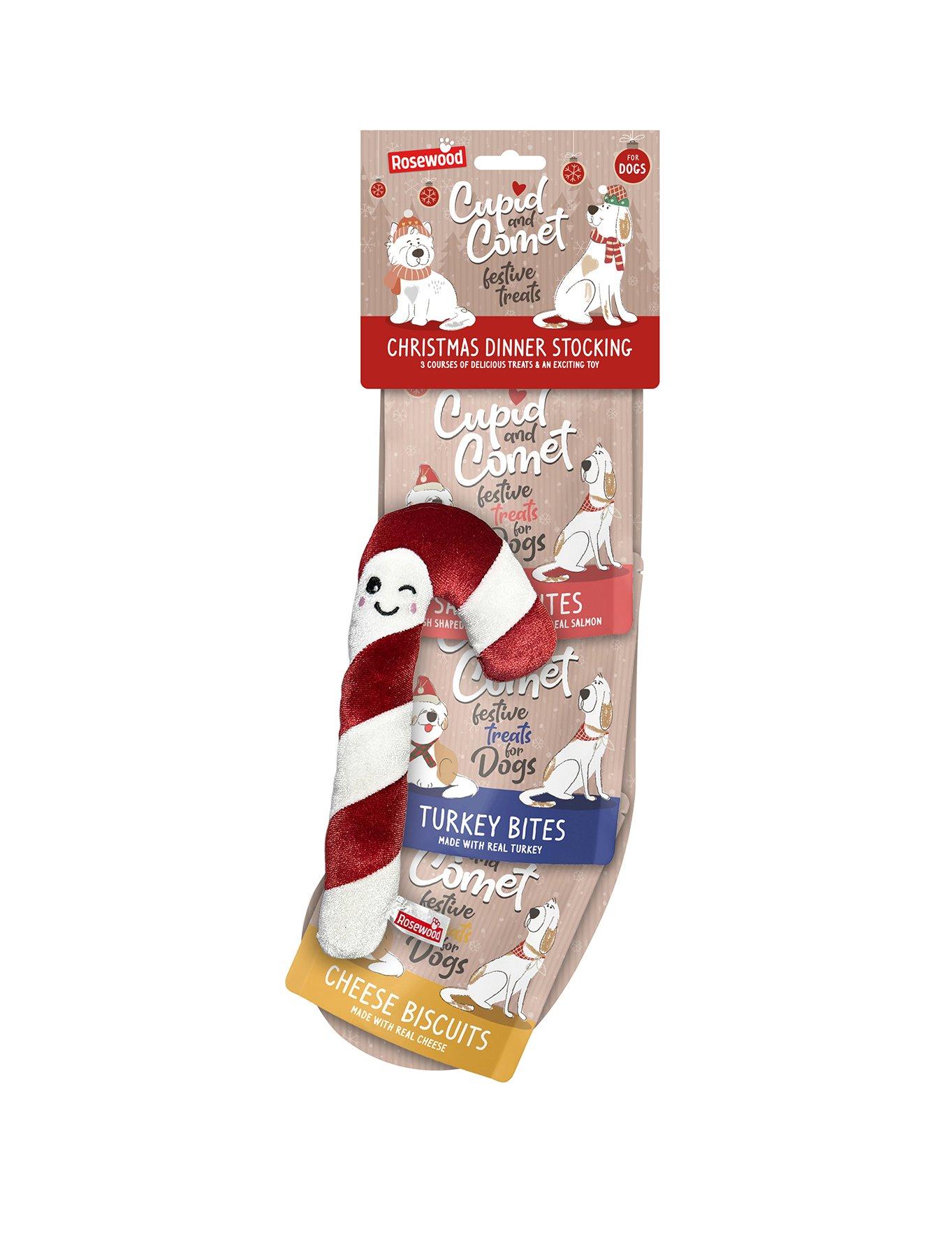 Image 2 of 7 of Rosewood Dog Christmas Dinner Dog Stocking/Holly Jolly Rope Toy