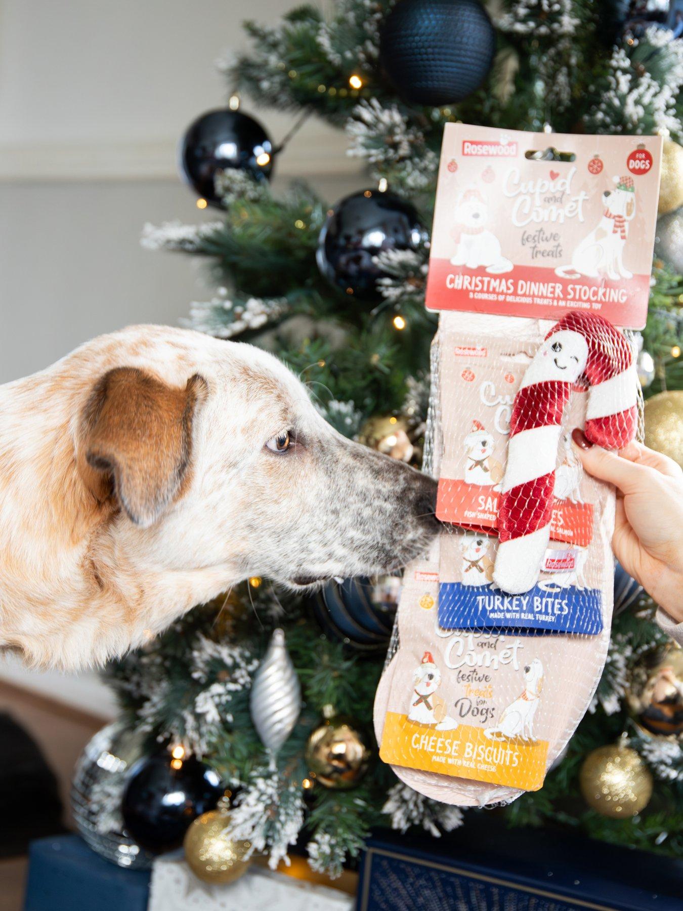 Image 3 of 7 of Rosewood Dog Christmas Dinner Dog Stocking/Holly Jolly Rope Toy