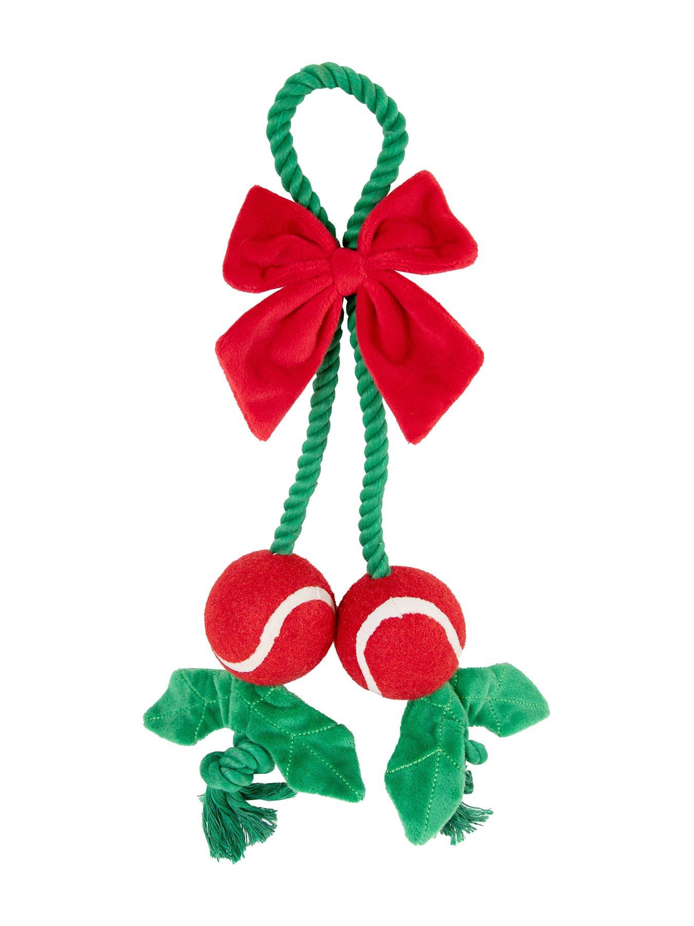 Image 5 of 7 of Rosewood Dog Christmas Dinner Dog Stocking/Holly Jolly Rope Toy