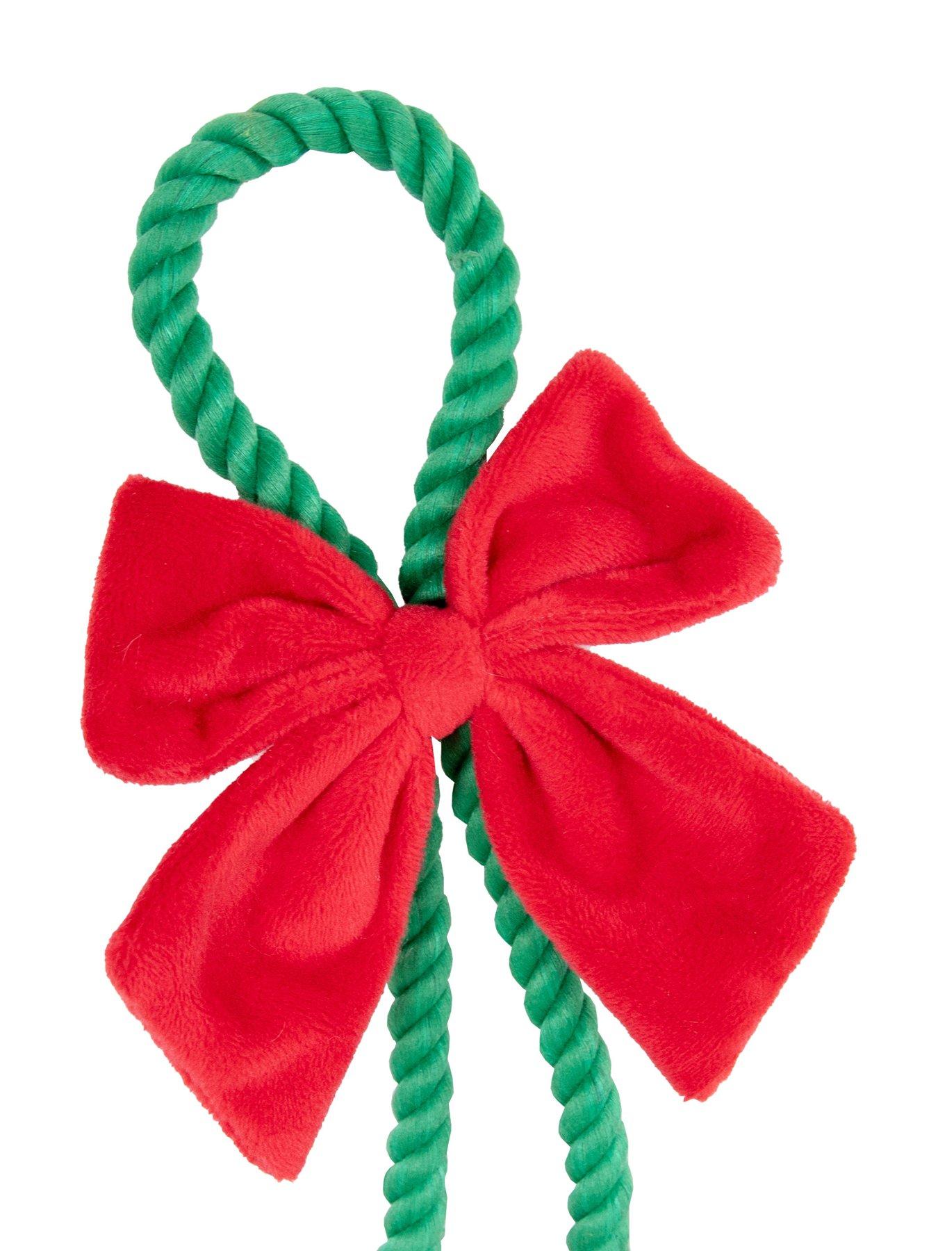 Image 7 of 7 of Rosewood Dog Christmas Dinner Dog Stocking/Holly Jolly Rope Toy