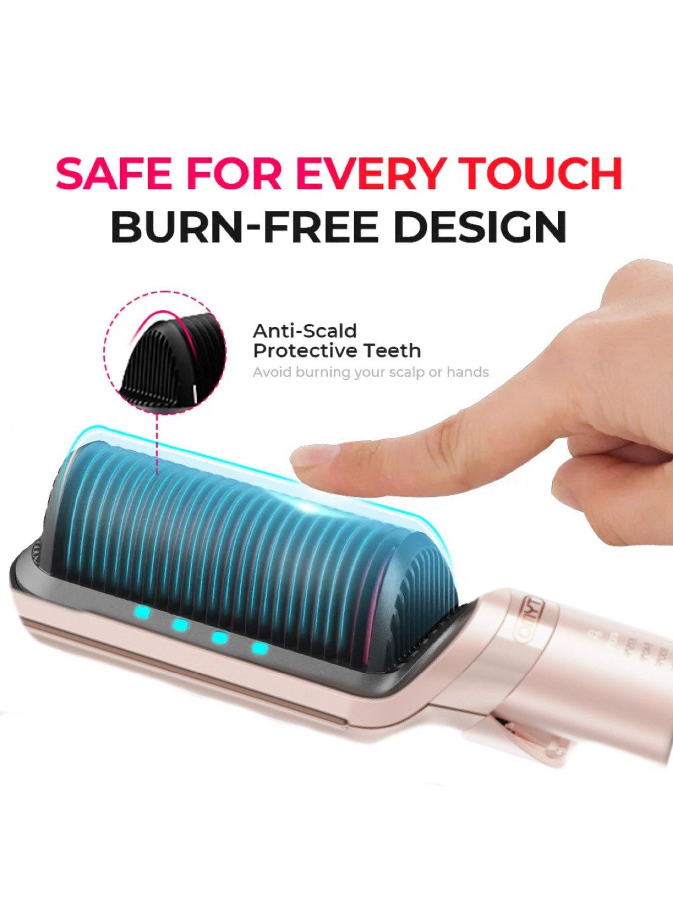 Image 4 of 7 of Tymo TYMO Flipro Hair Straightening Iron & Comb - Pink Shimmer