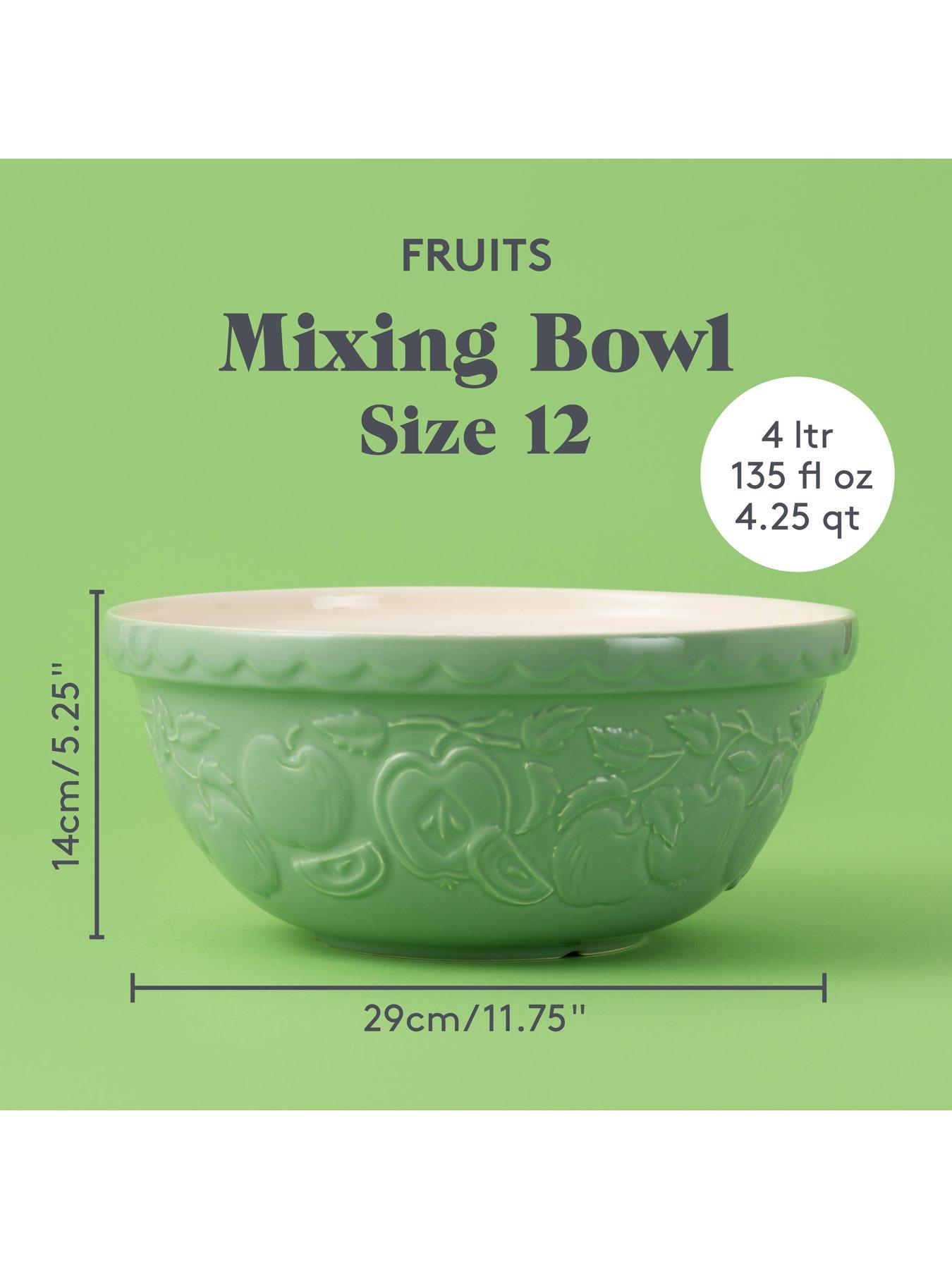 Image 4 of 6 of Mason Cash Fruits Apples Green Bowl 29cm