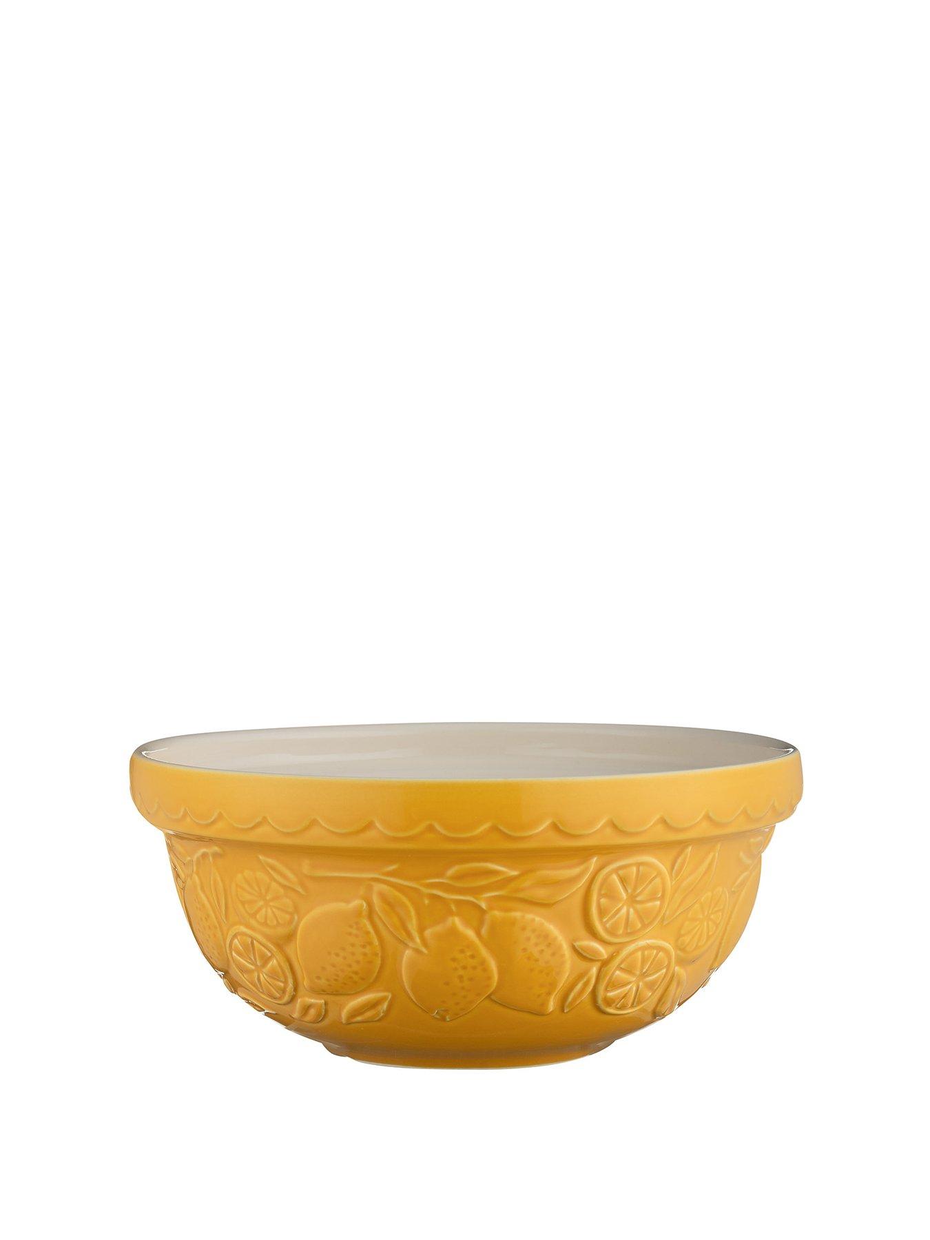Image 2 of 6 of Mason Cash Fruits Lemons Yellow Mixing Bowl 24cm