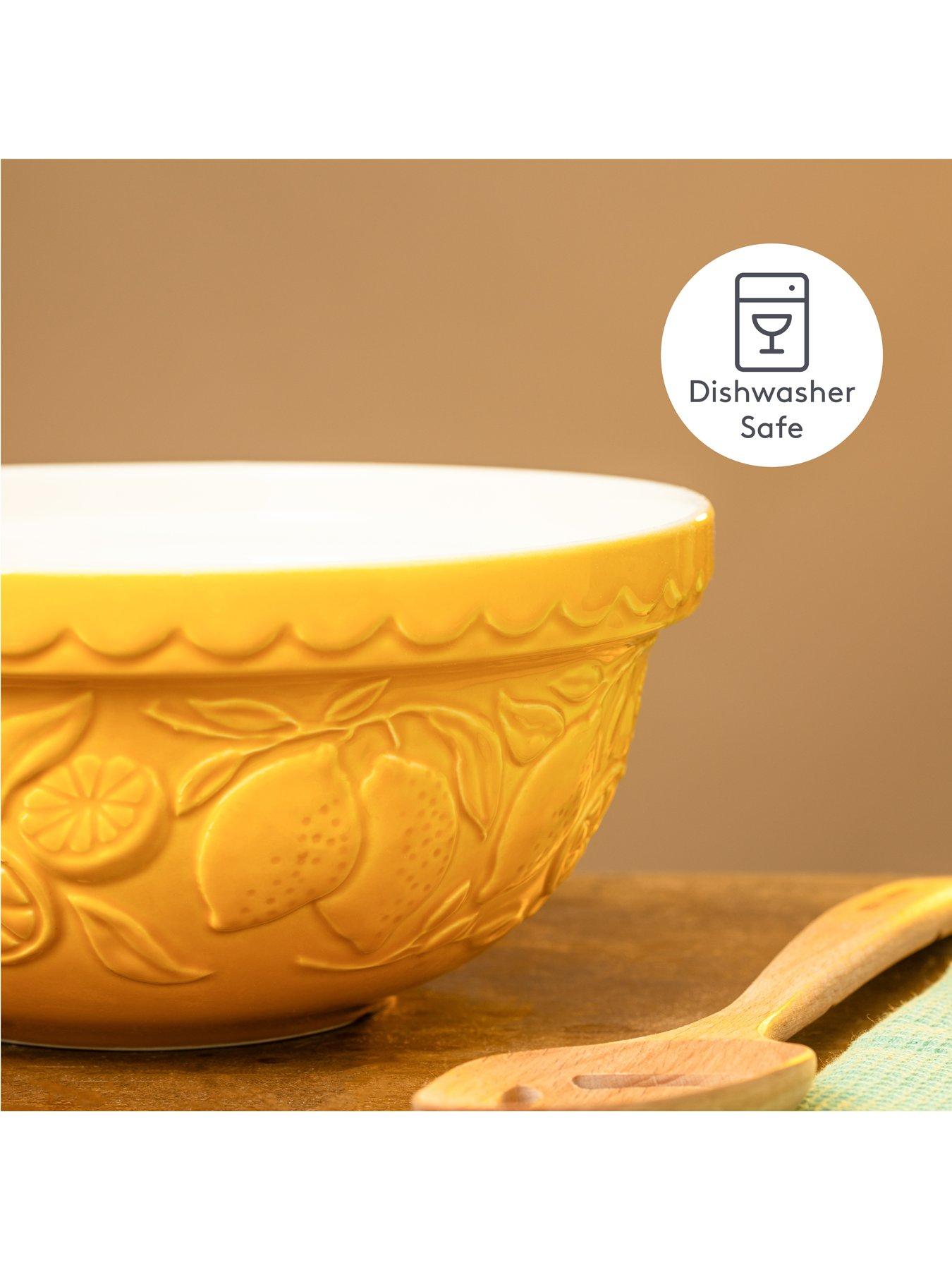 Image 6 of 6 of Mason Cash Fruits Lemons Yellow Mixing Bowl 24cm