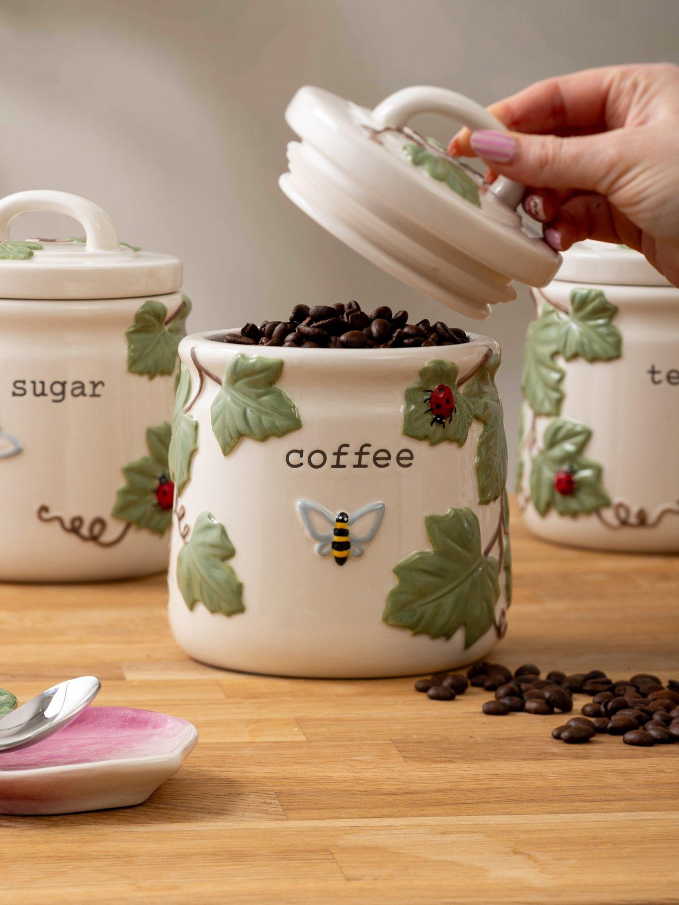Image 3 of 6 of Price & Kensington Harvest Harmoney Set Of 3 Tea, Coffee, Sugar