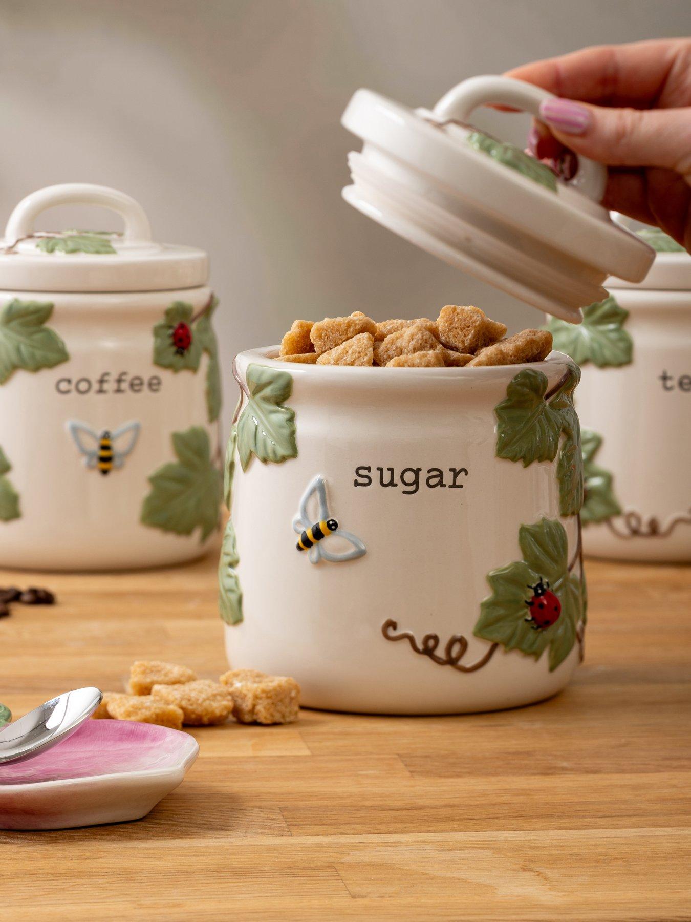 Image 4 of 6 of Price & Kensington Harvest Harmoney Set Of 3 Tea, Coffee, Sugar