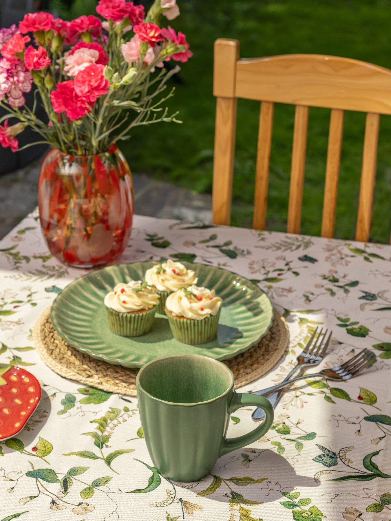 Image 1 of 5 of Price & Kensington Set Of 4 Harvest Harmony Mugs 350ml Green