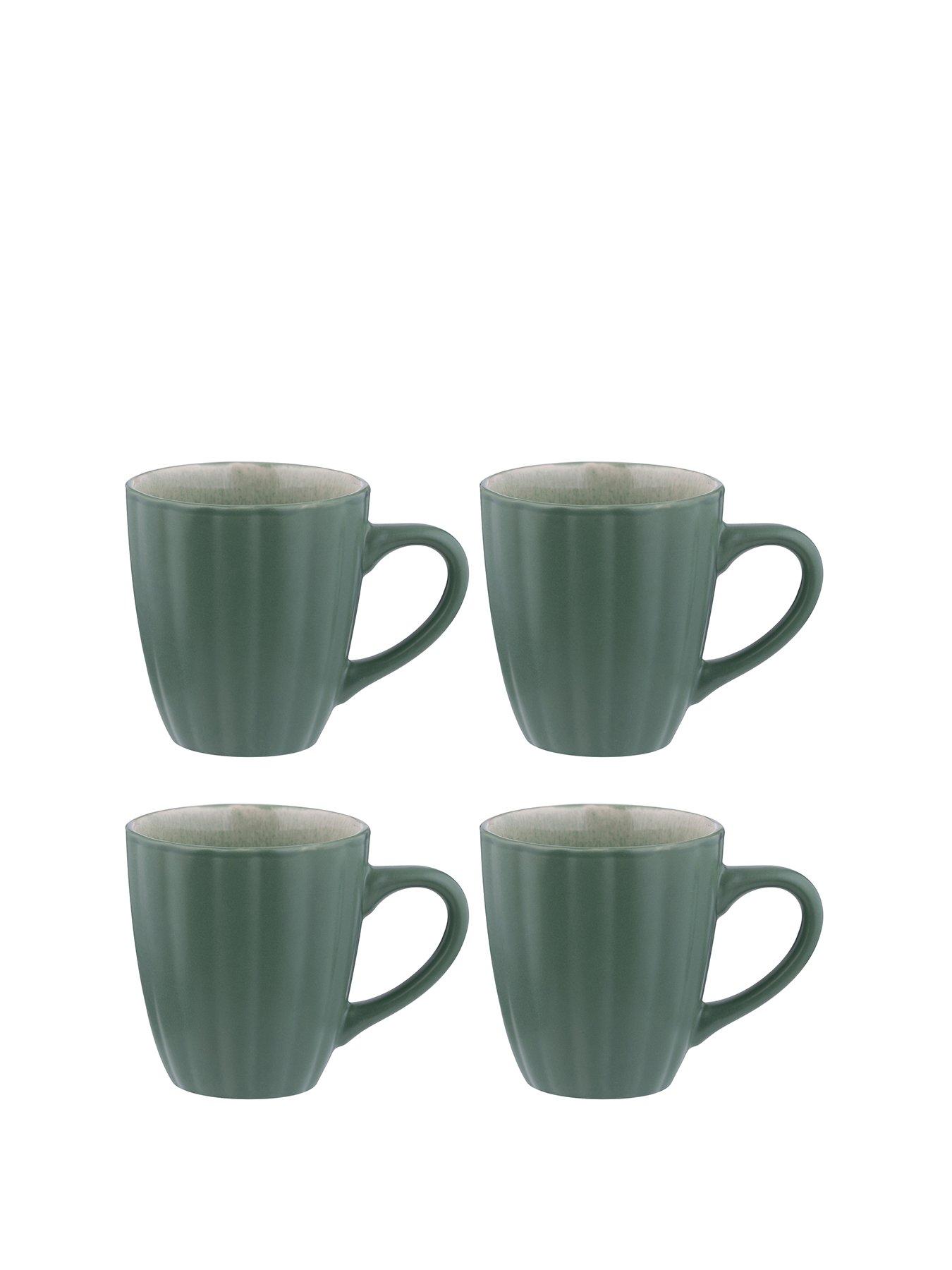 Image 2 of 5 of Price & Kensington Set Of 4 Harvest Harmony Mugs 350ml Green