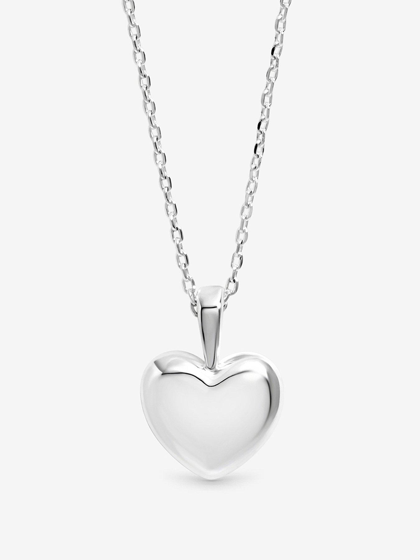 Image 1 of 1 of Inicio Inicio Silver Polished Puff Heart Pendant