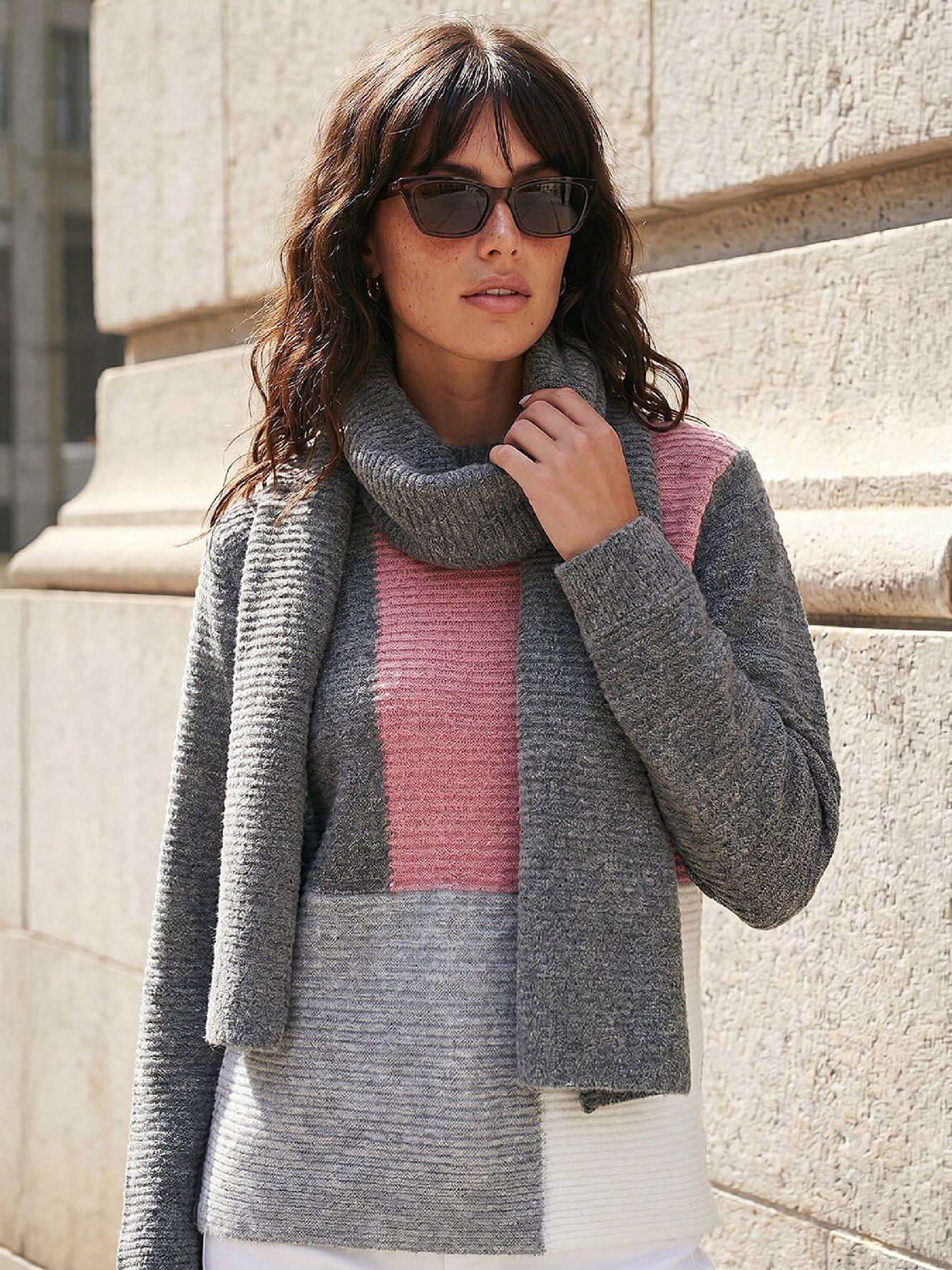 Image 1 of 3 of Roman Colour Block Scarf Jumper