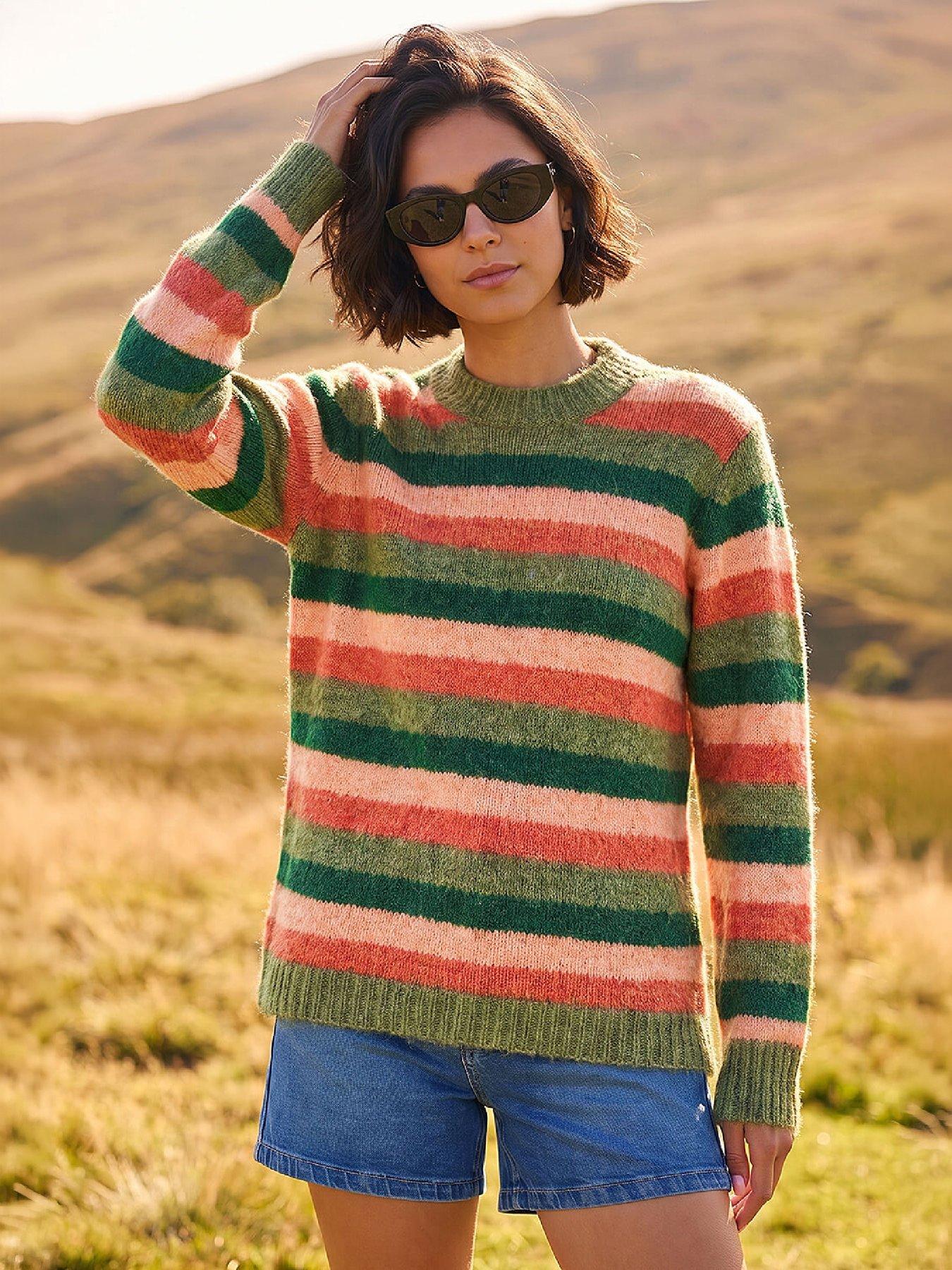 Roman Stripe Soft Knit Jumper