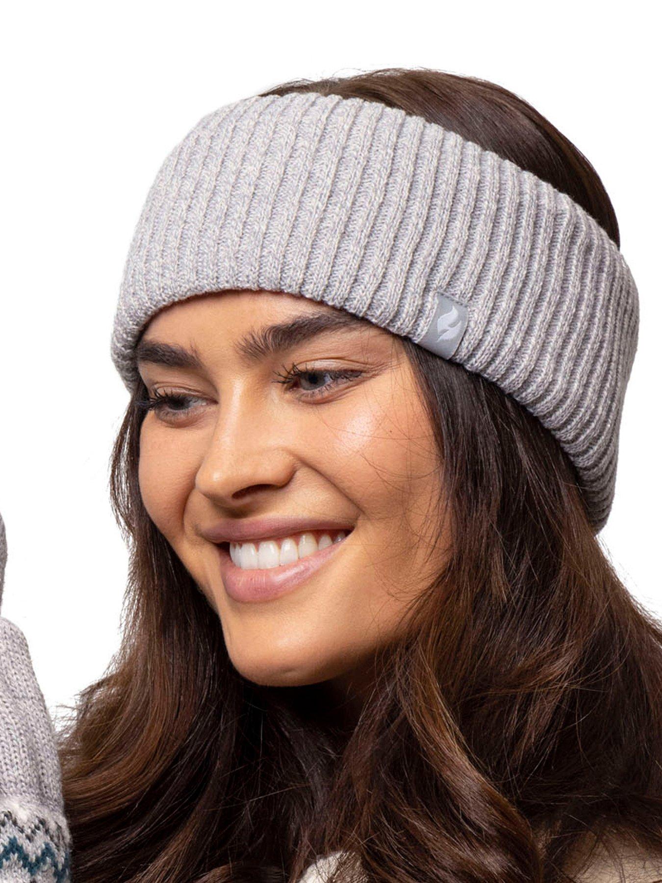 Image 2 of 3 of Heat Holders HEAT HOLDERS RIBBED HEADBAND - PADOVA LIGHT GREY