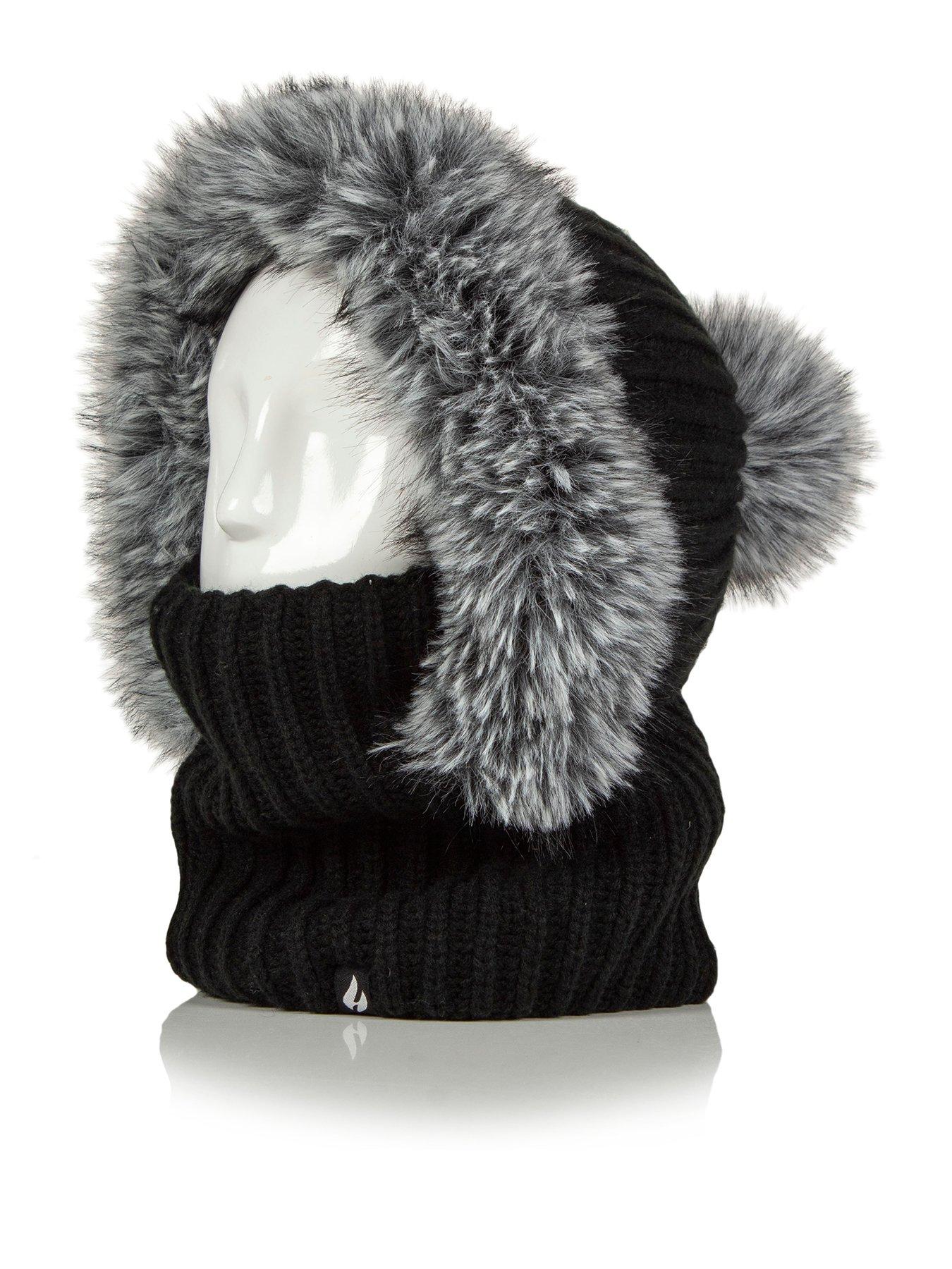 Image 1 of 4 of Heat Holders HEAT HOLDERS FAUX FUR SNOOD - NIKITA BLACK
