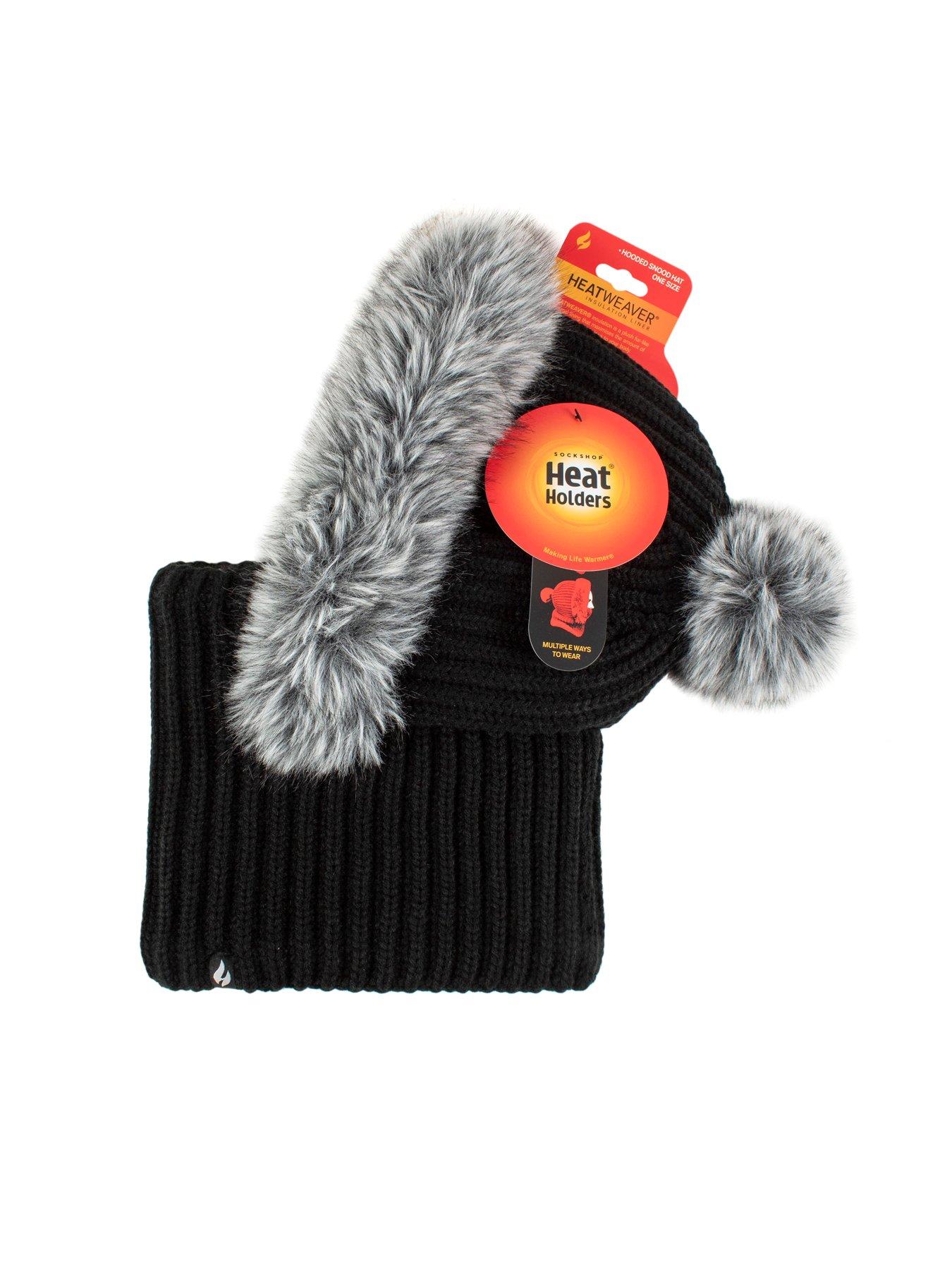 Image 4 of 4 of Heat Holders HEAT HOLDERS FAUX FUR SNOOD - NIKITA BLACK
