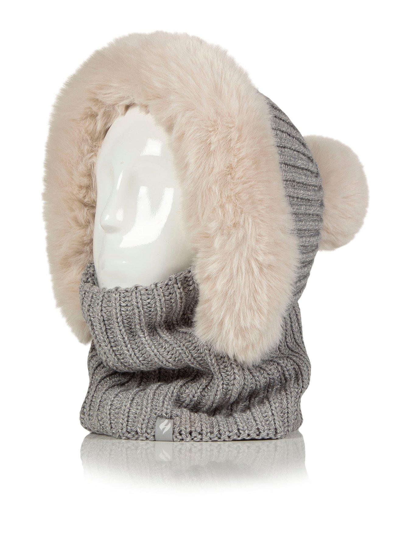 Image 1 of 4 of Heat Holders HEAT HOLDERS FAUX FUR SNOOD - NIKITA LIGHT GREY