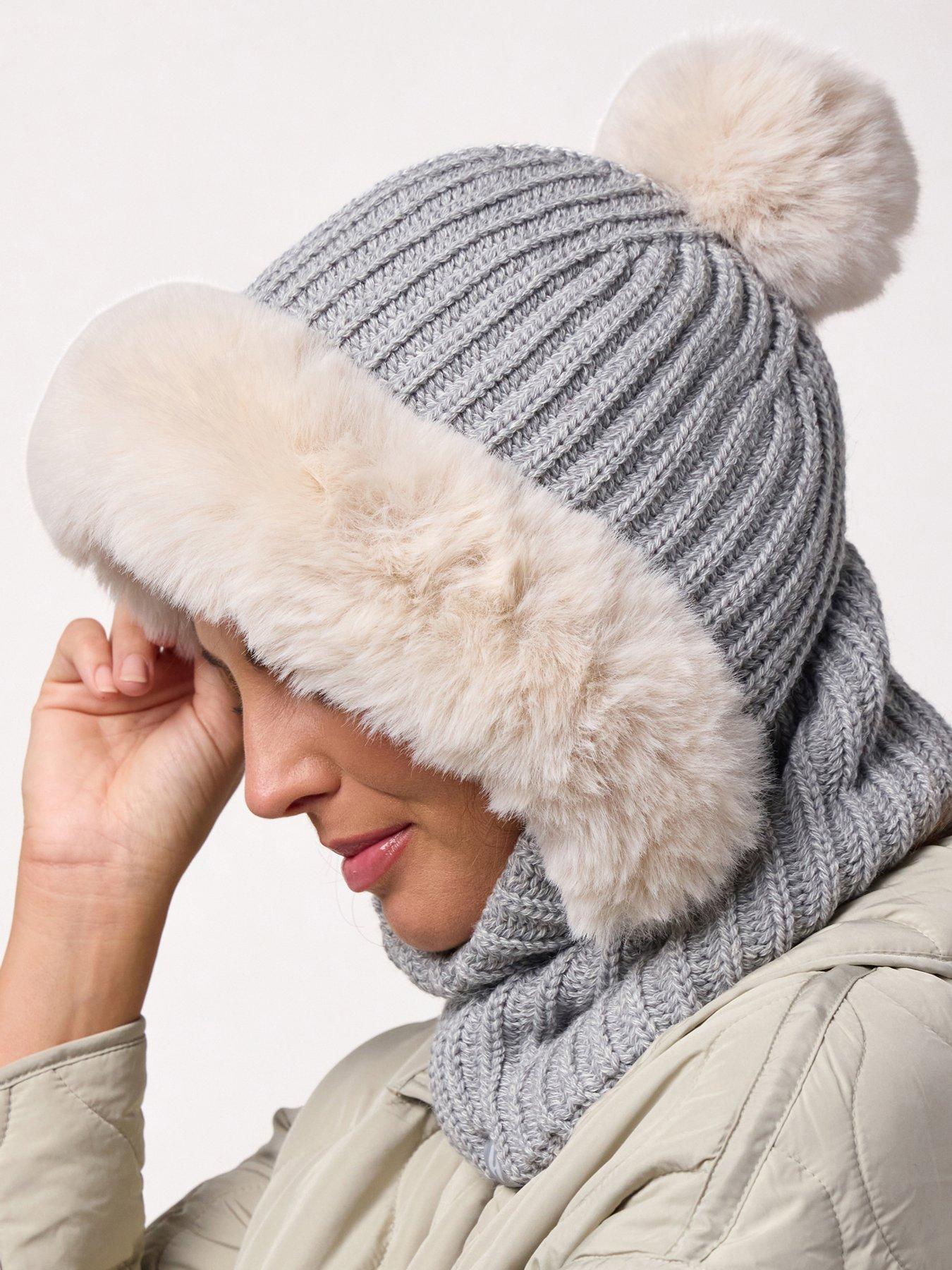 Image 2 of 4 of Heat Holders HEAT HOLDERS FAUX FUR SNOOD - NIKITA LIGHT GREY