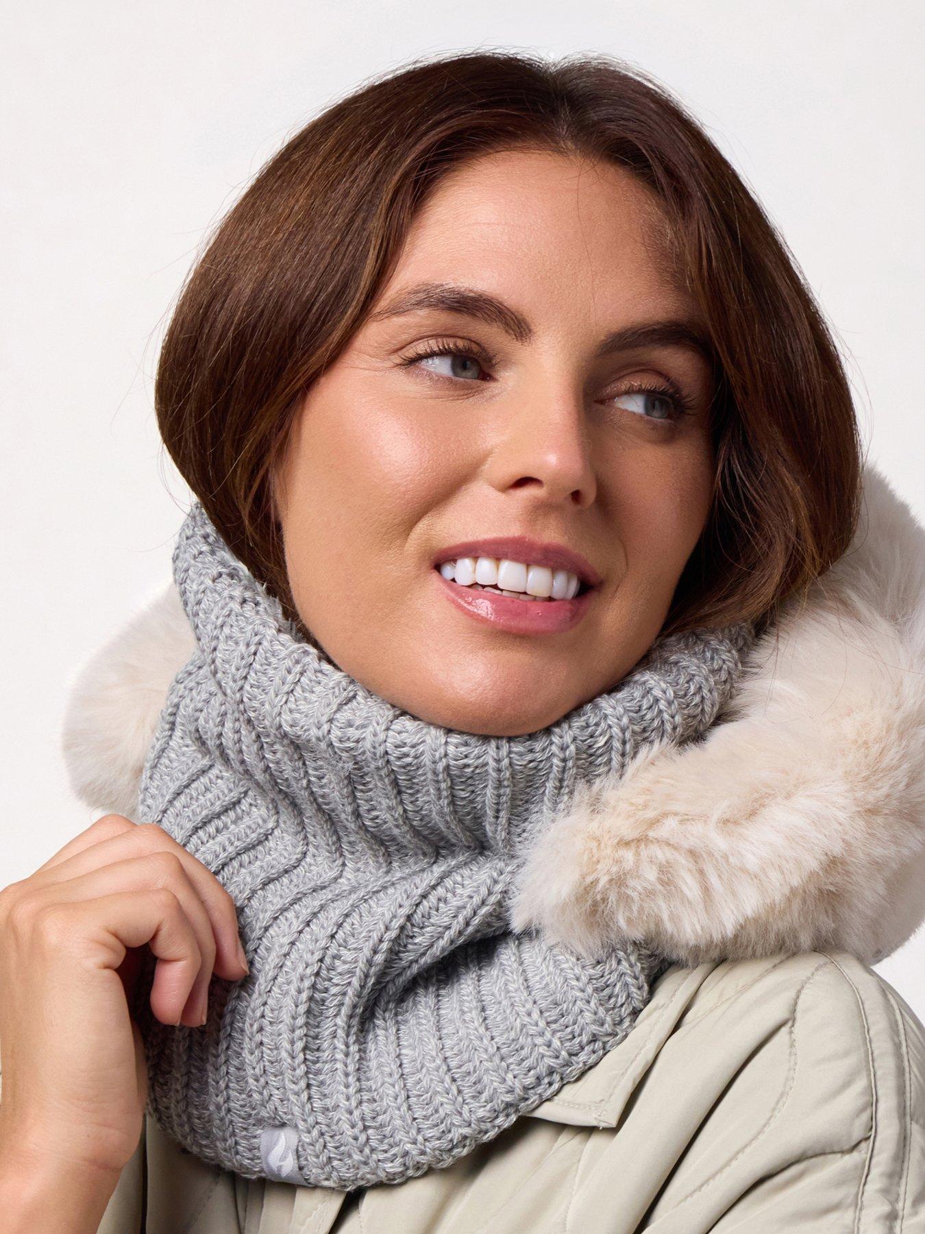 Image 3 of 4 of Heat Holders HEAT HOLDERS FAUX FUR SNOOD - NIKITA LIGHT GREY