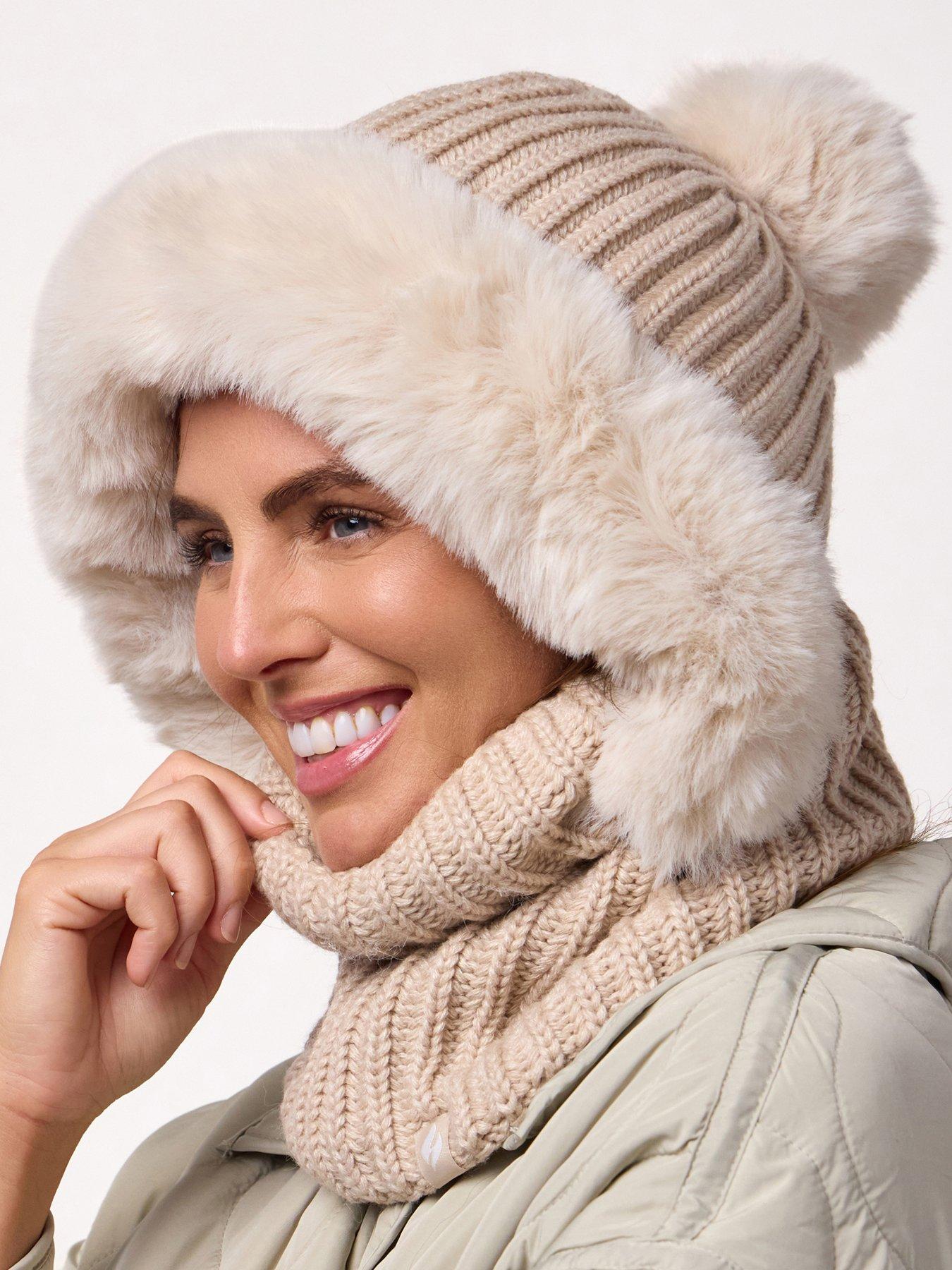 Image 2 of 4 of Heat Holders HEAT HOLDERS FAUX FUR SNOOD - NIKITA OAT