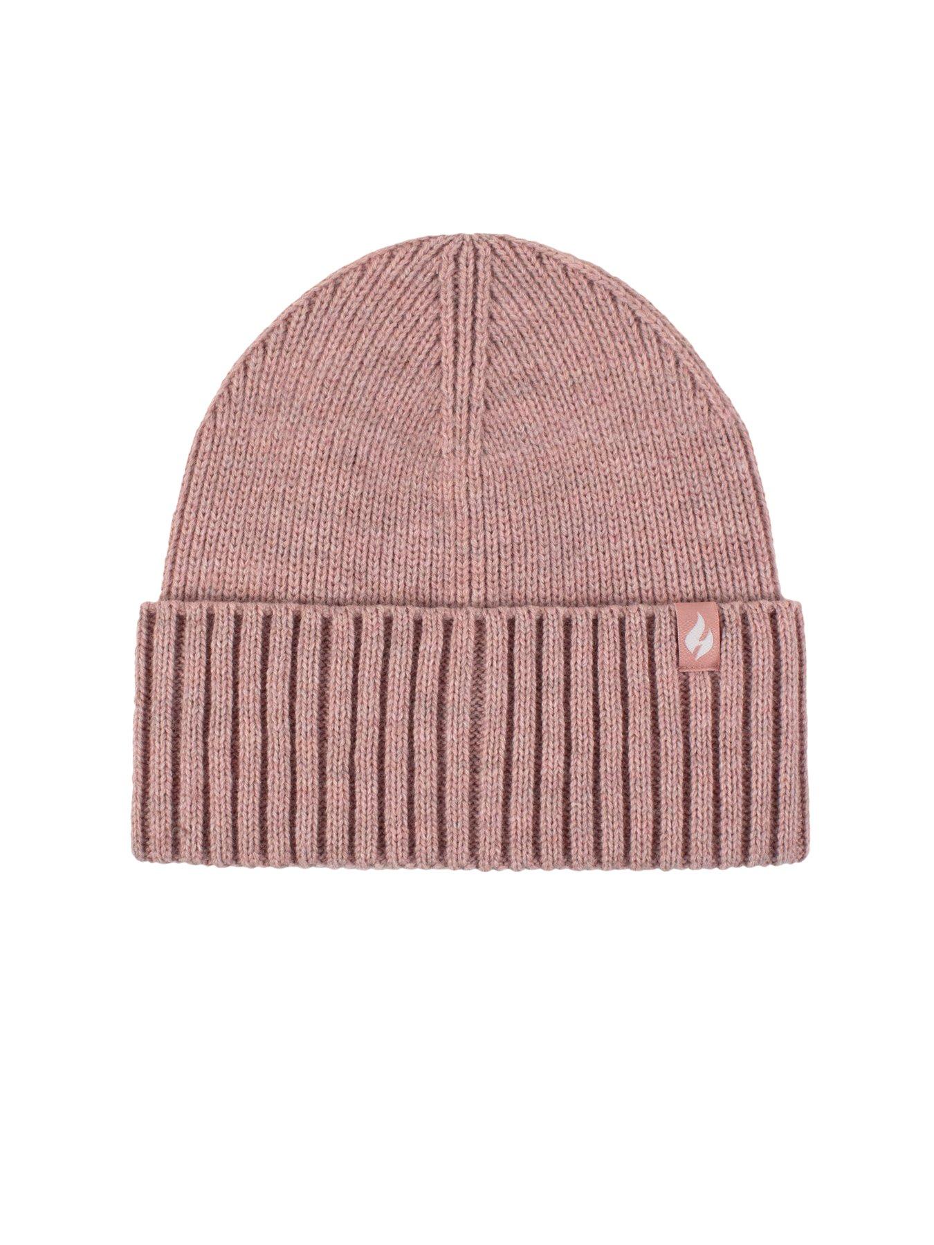 Image 3 of 4 of Heat Holders HEAT HOLDERS LITE RIBBED TURNOVER HAT - LIGHT PINK