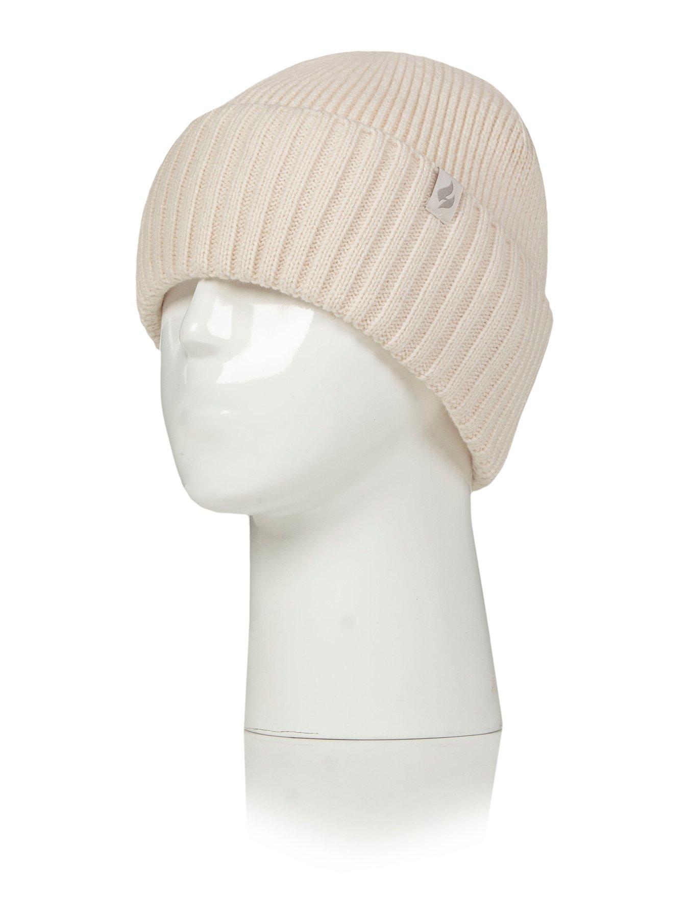 Image 1 of 3 of Heat Holders HEAT HOLDERS LITE RIBBED TURNOVER HAT - CREAM