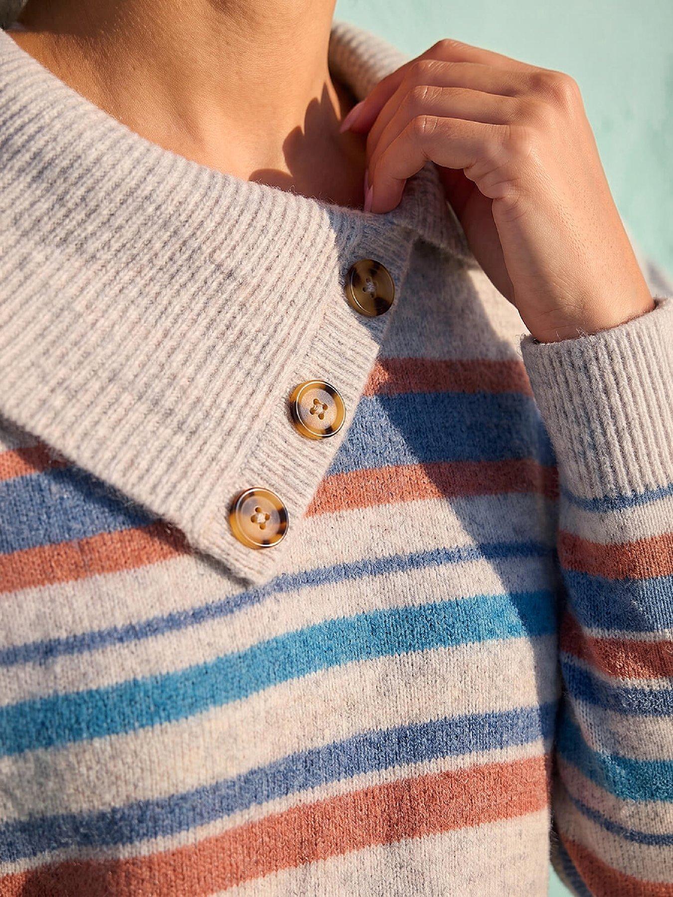 Image 2 of 4 of Roman Cowl Neck Stripe Jumper