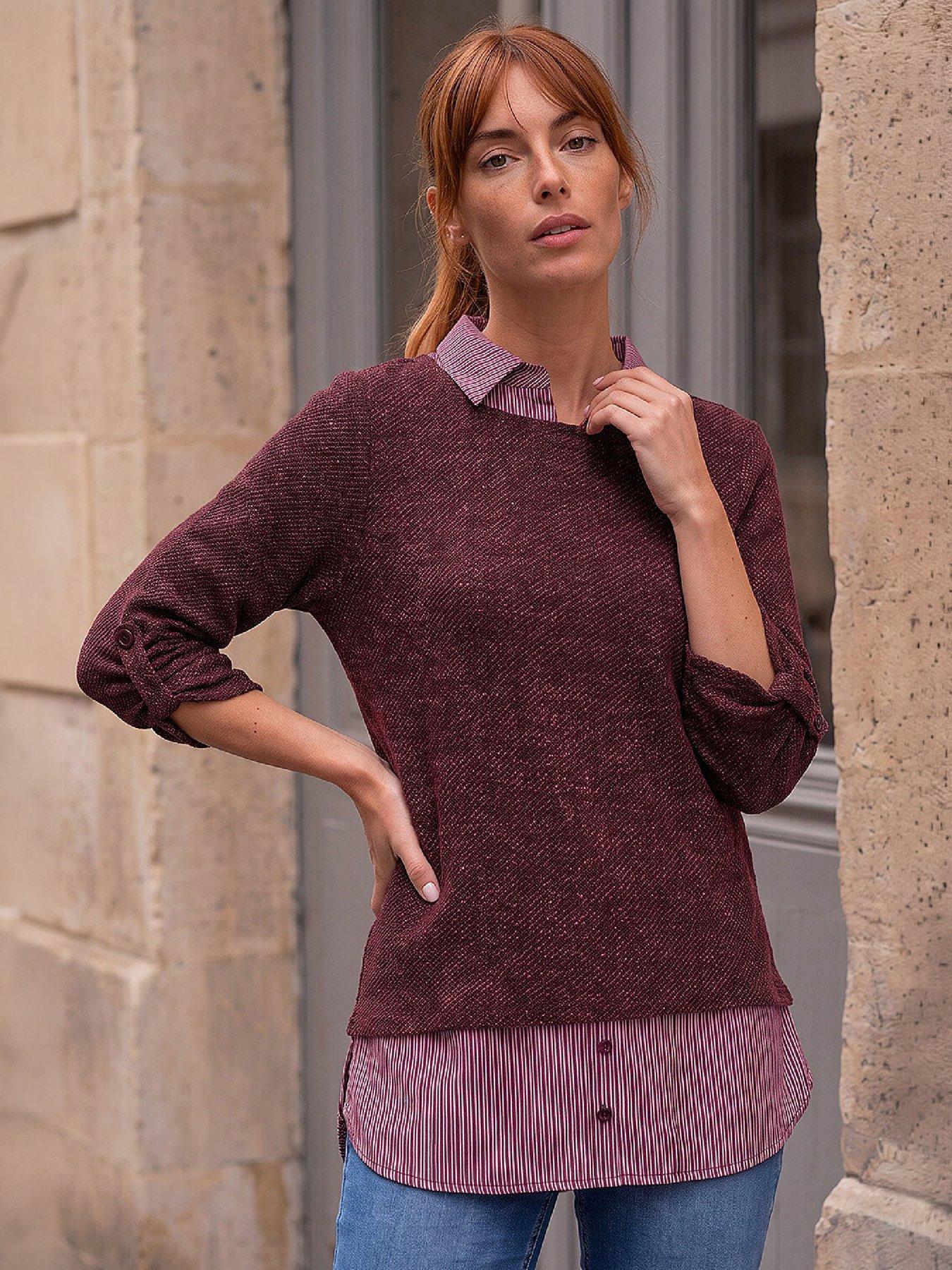 Roman Textured Snit 2 In 1 Shirt