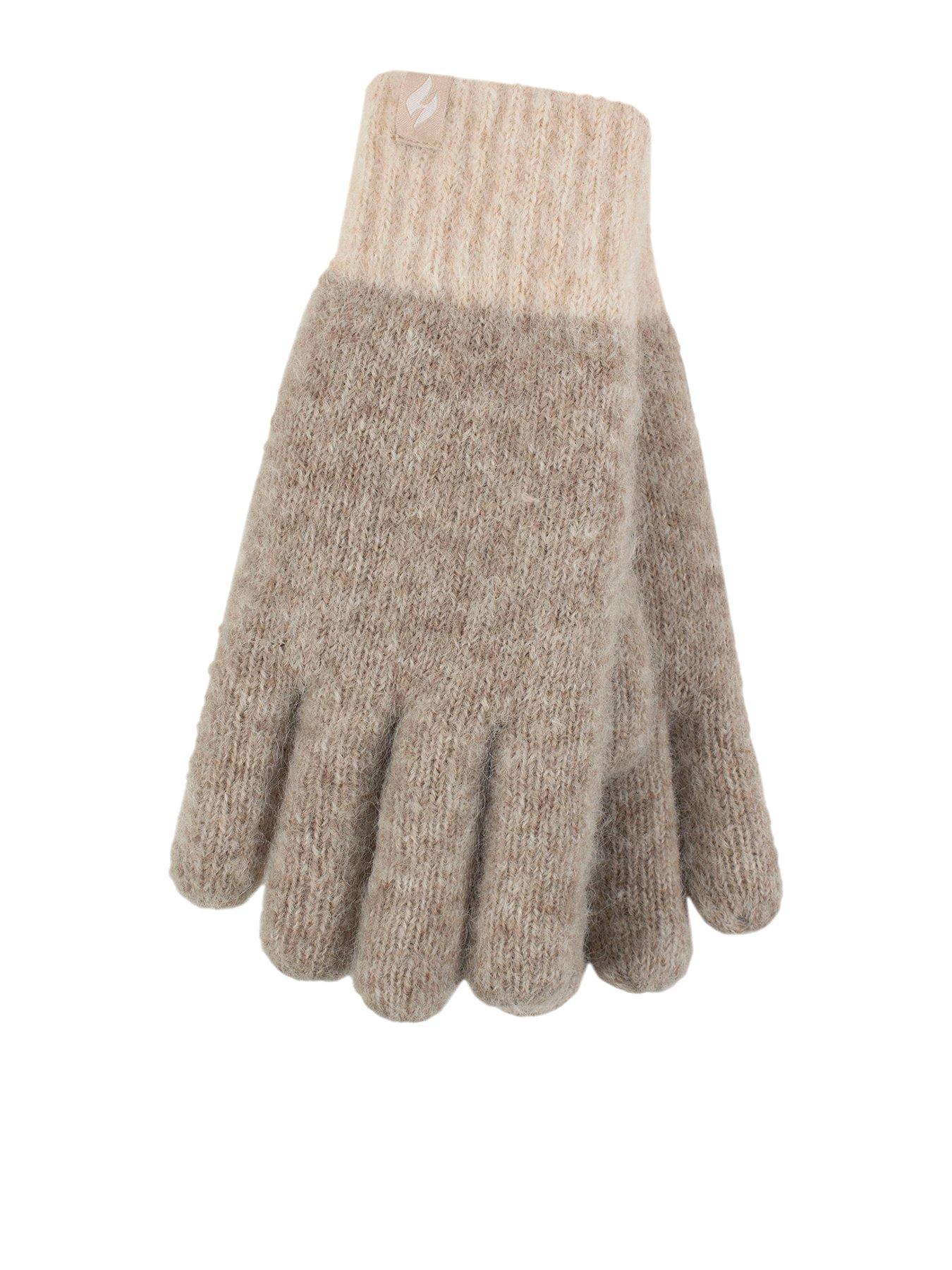 Image 1 of 3 of Heat Holders HEAT HOLDERS TEXTURED YARN GLOVES - NATURAL