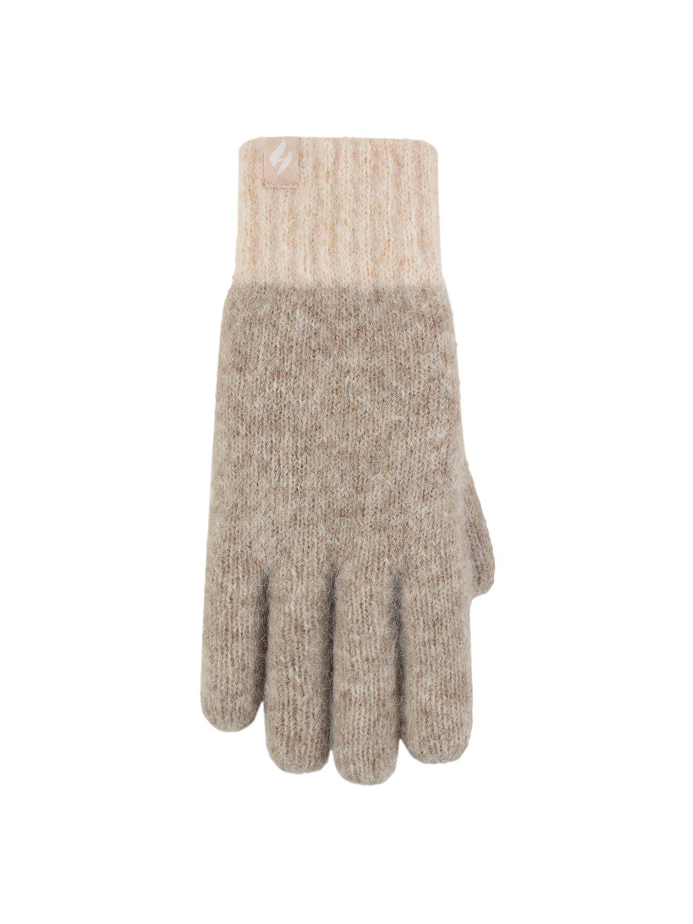 Image 2 of 3 of Heat Holders HEAT HOLDERS TEXTURED YARN GLOVES - NATURAL
