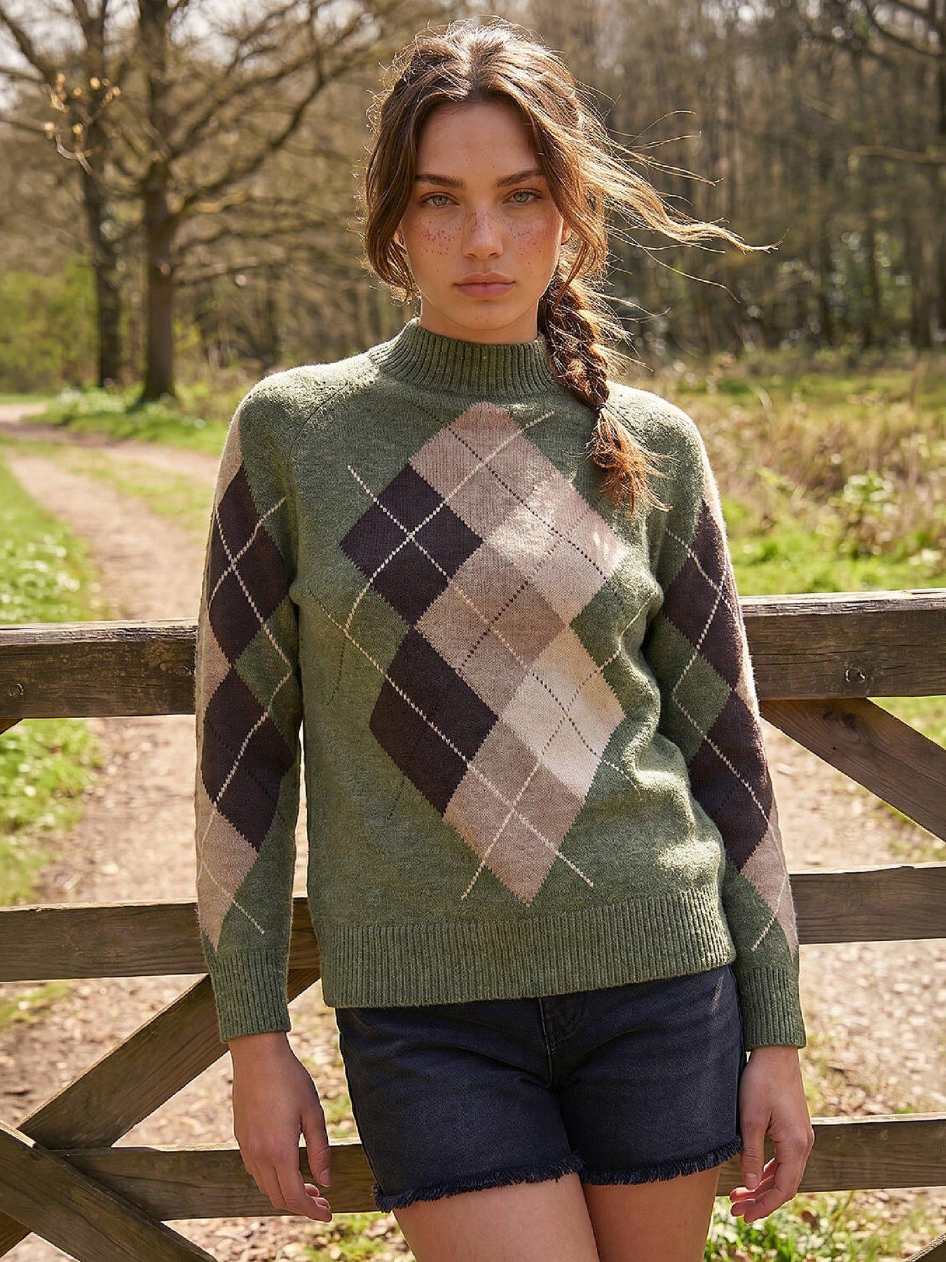 Roman Petite Argyle Jumper