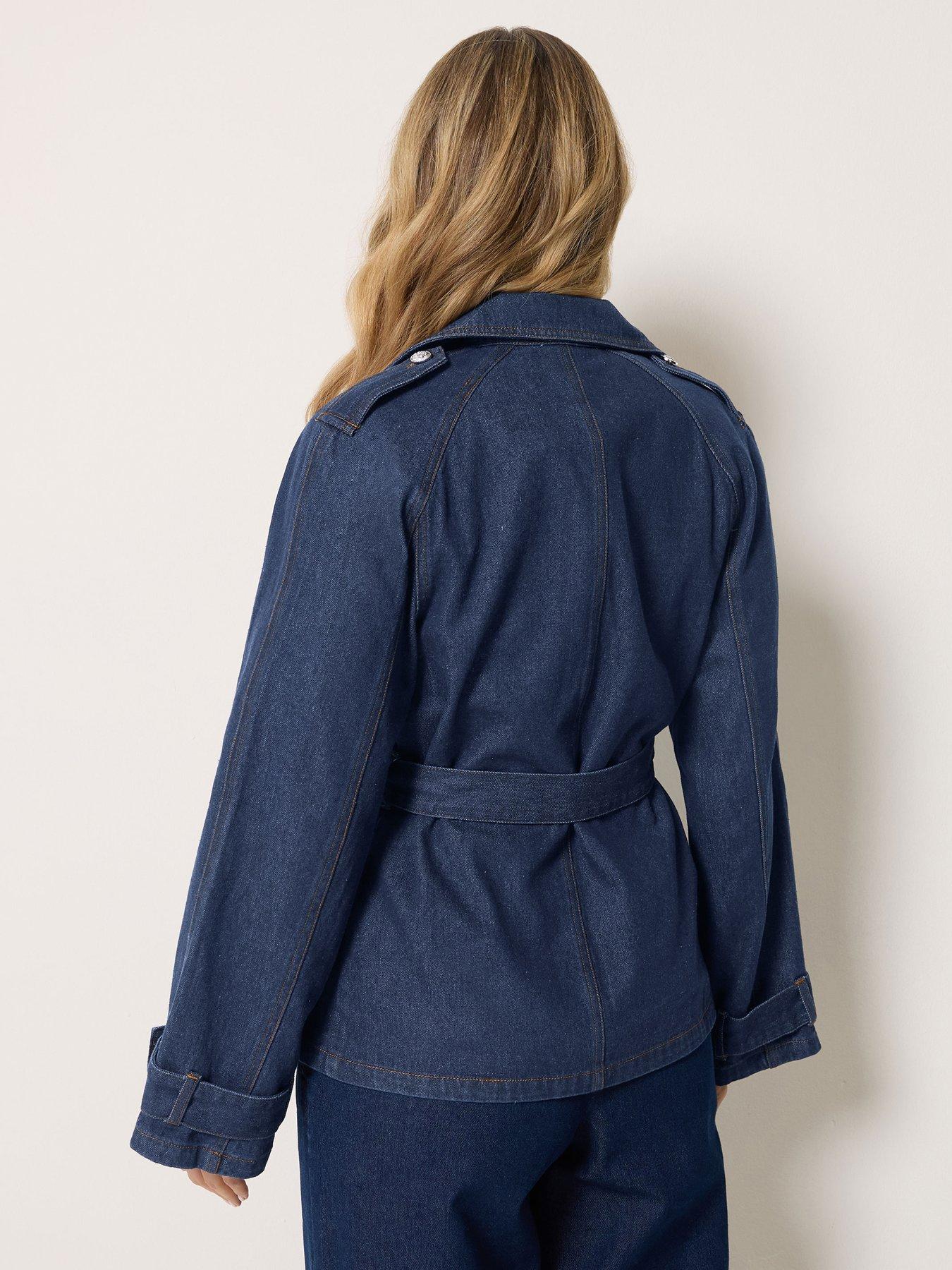 Image 2 of 4 of Long Tall Sally Tall Denim Short Trench Coat