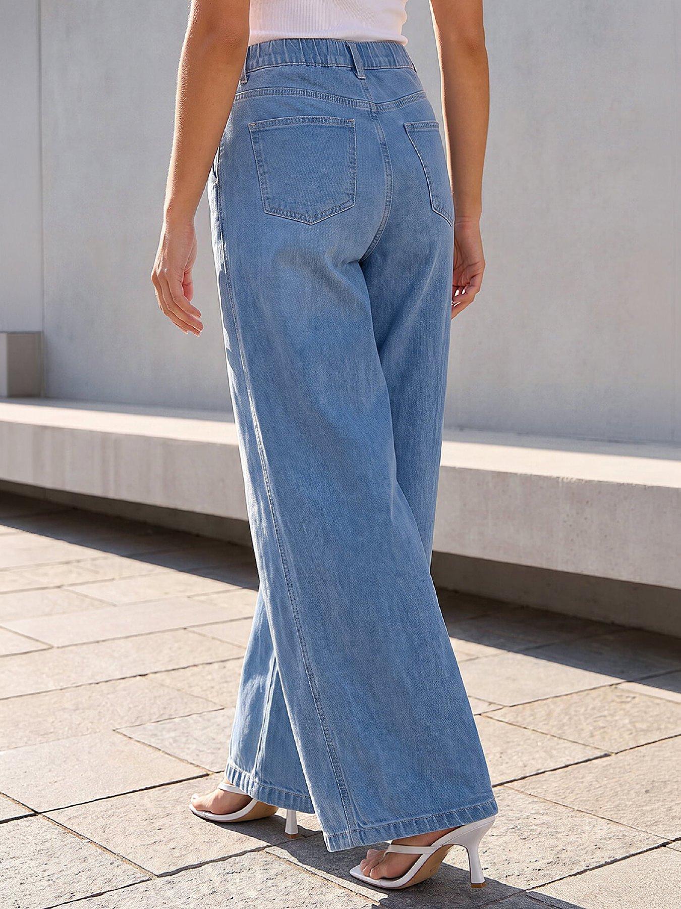 Image 3 of 4 of Roman Dusk Palazzo Jeans