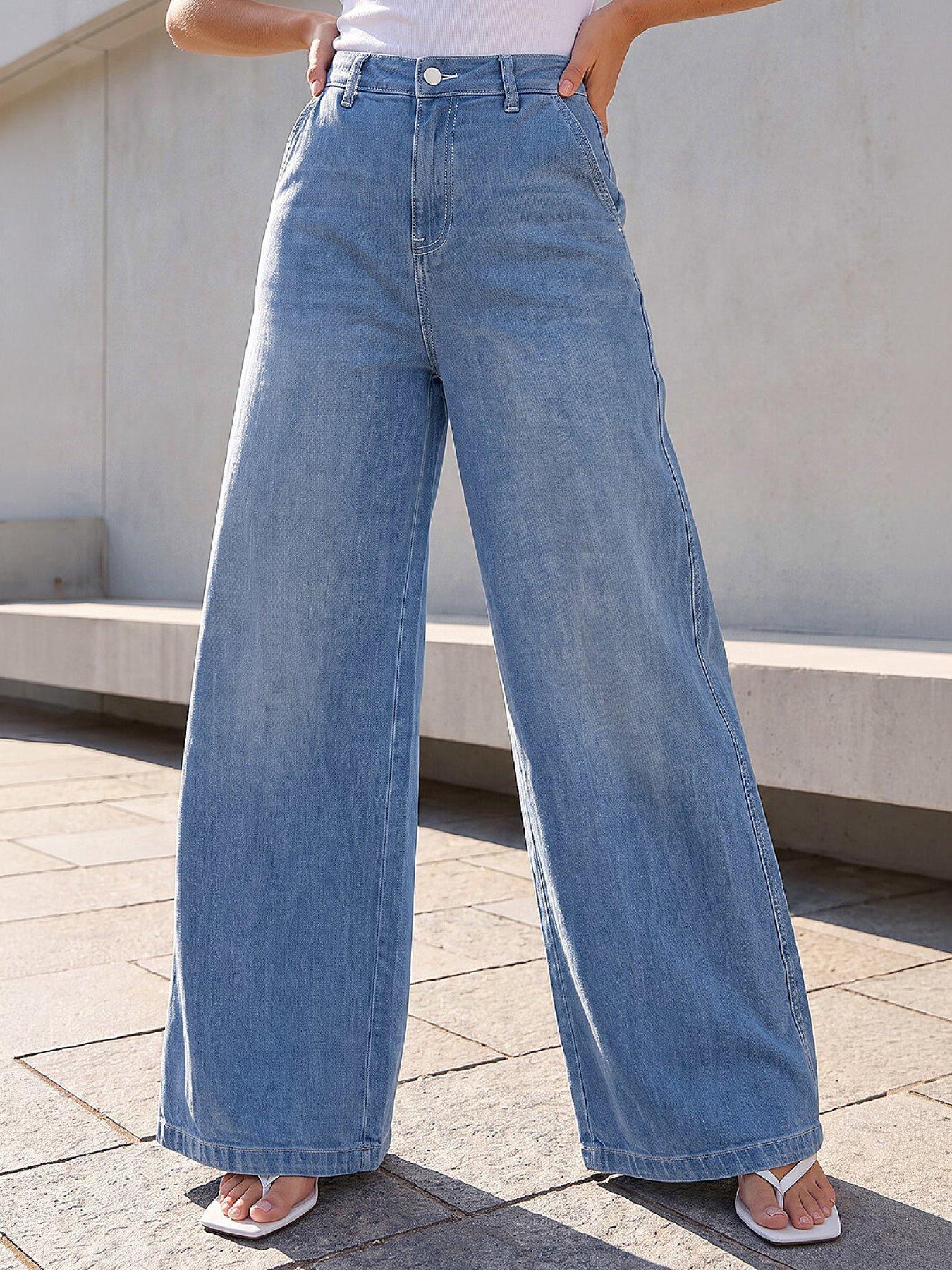 Image 4 of 4 of Roman Dusk Palazzo Jeans