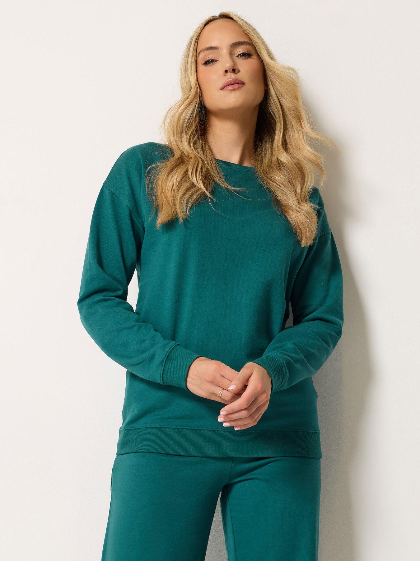 Long Tall Sally Tall Crew Neck Sweatshirt - Blue