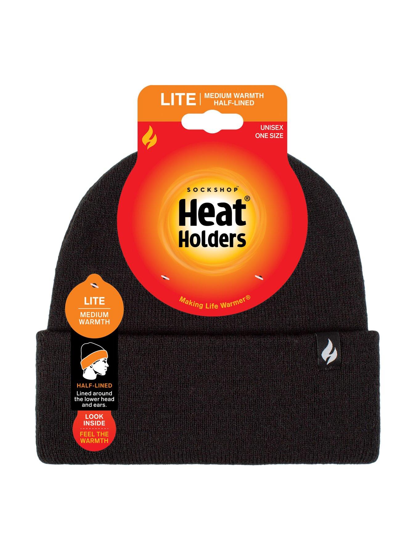 Image 5 of 5 of Heat Holders HEAT HOLDERS LITE BASIC TURNOVER HAT - BLACK