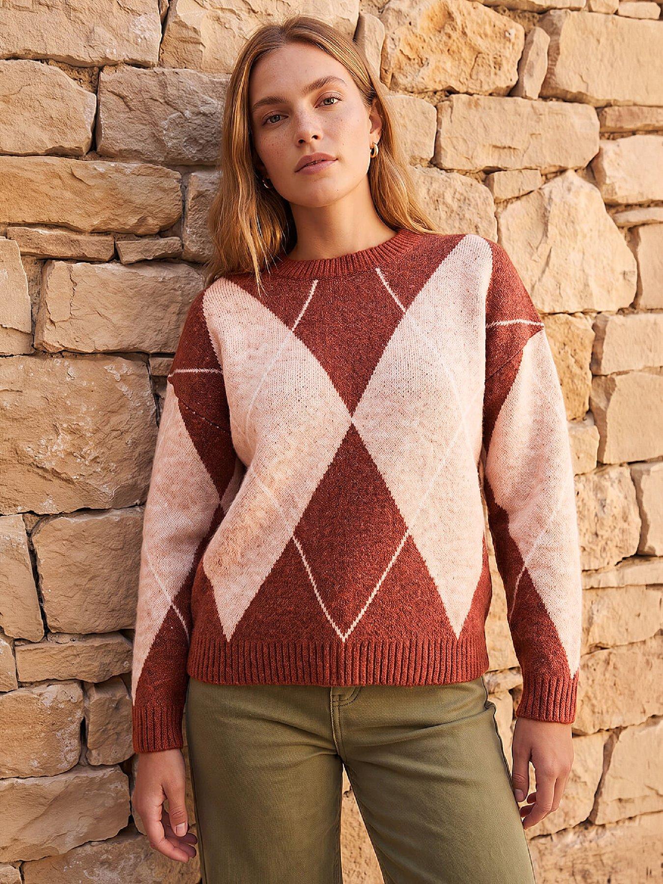 Image 1 of 4 of Roman Argyle Knit Jumper