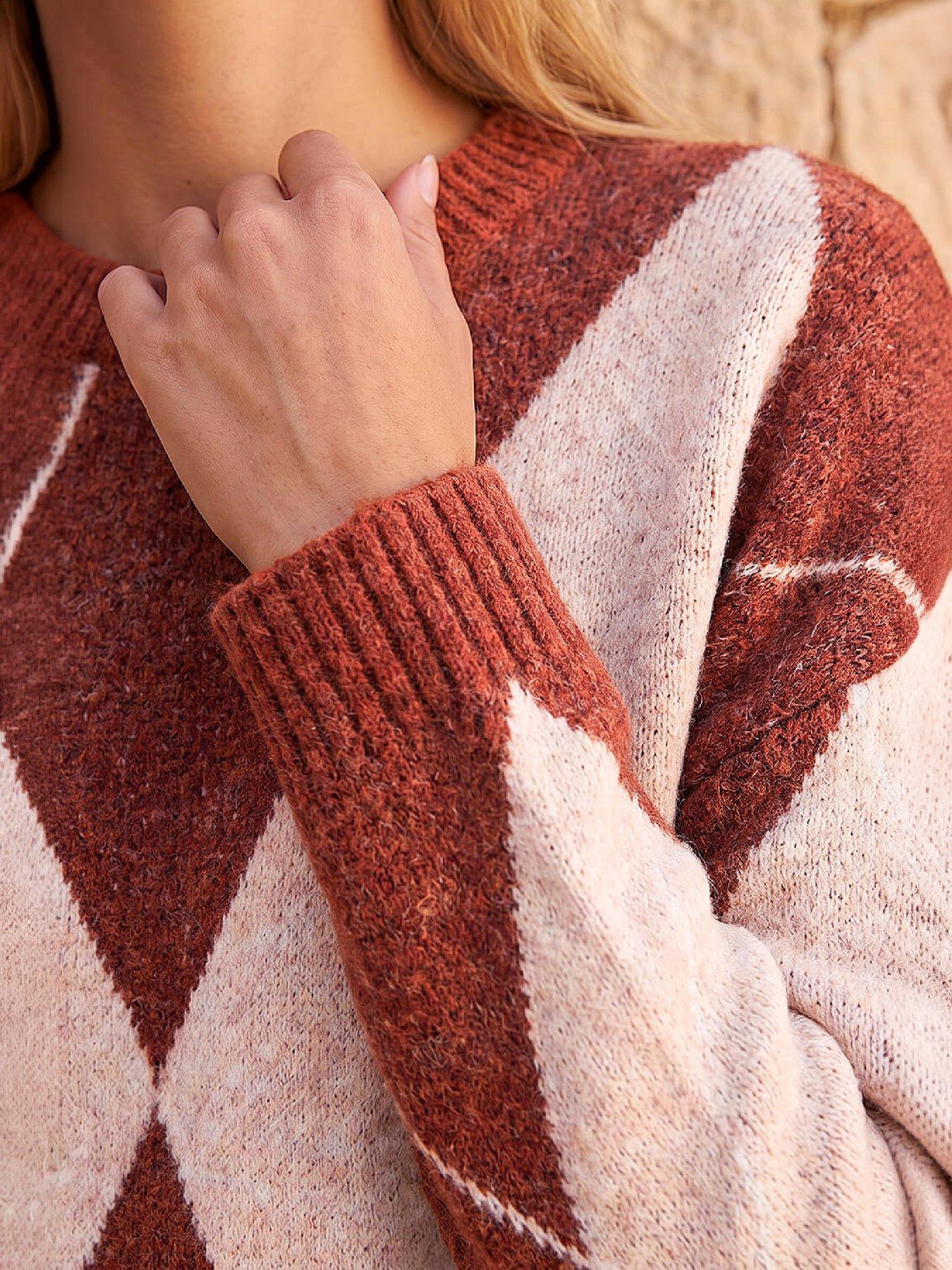 Image 2 of 4 of Roman Argyle Knit Jumper