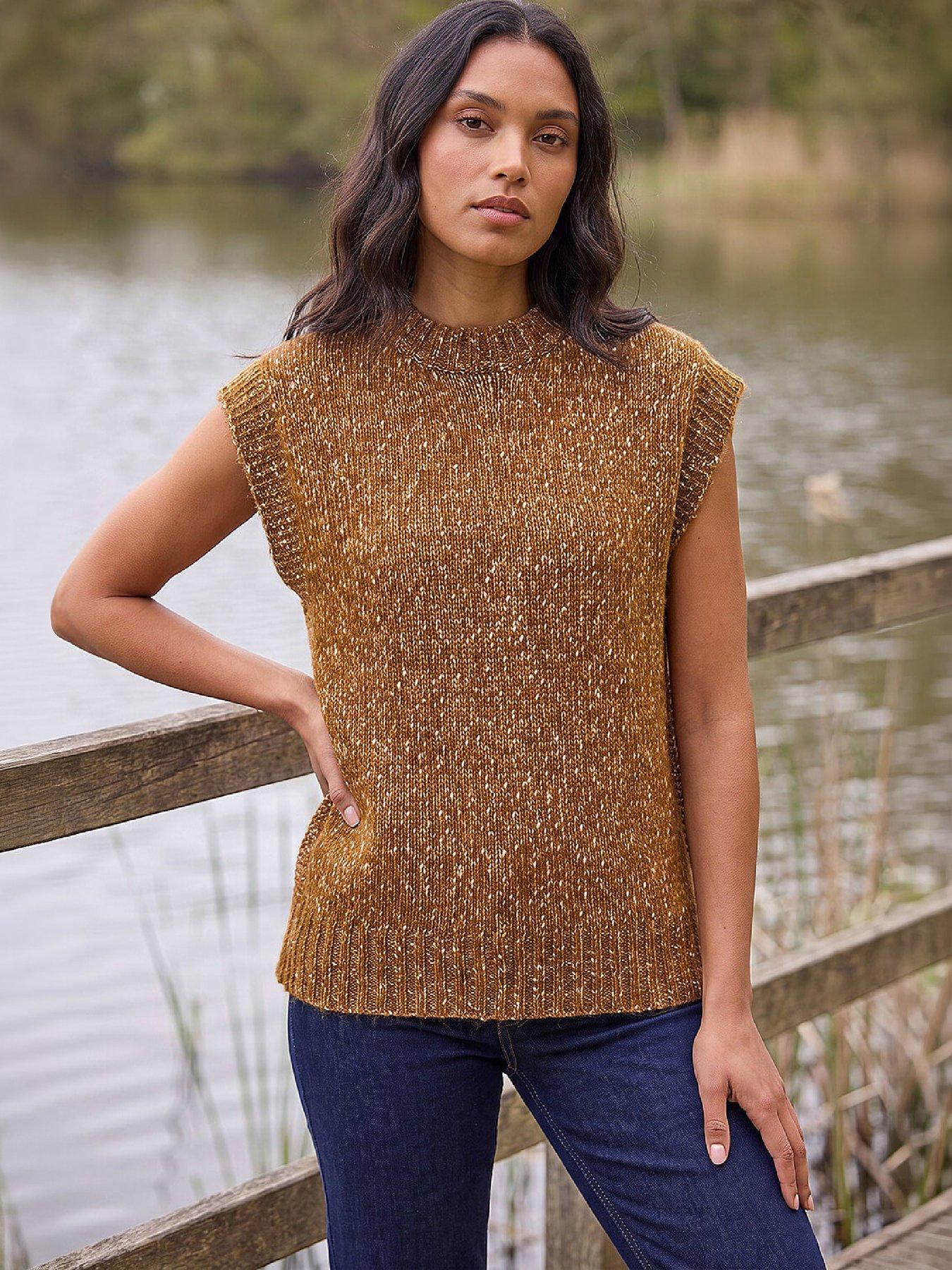 Image 1 of 4 of Roman Speckled Knitted Vest
