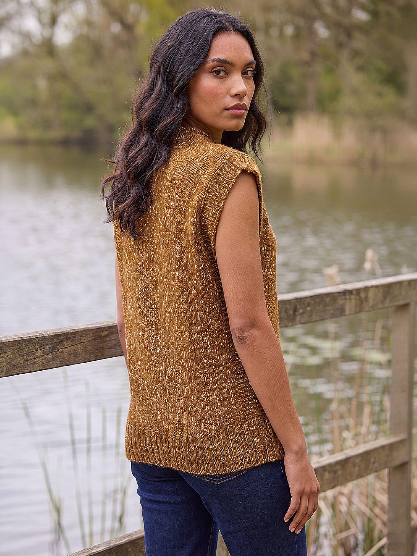 Image 4 of 4 of Roman Speckled Knitted Vest