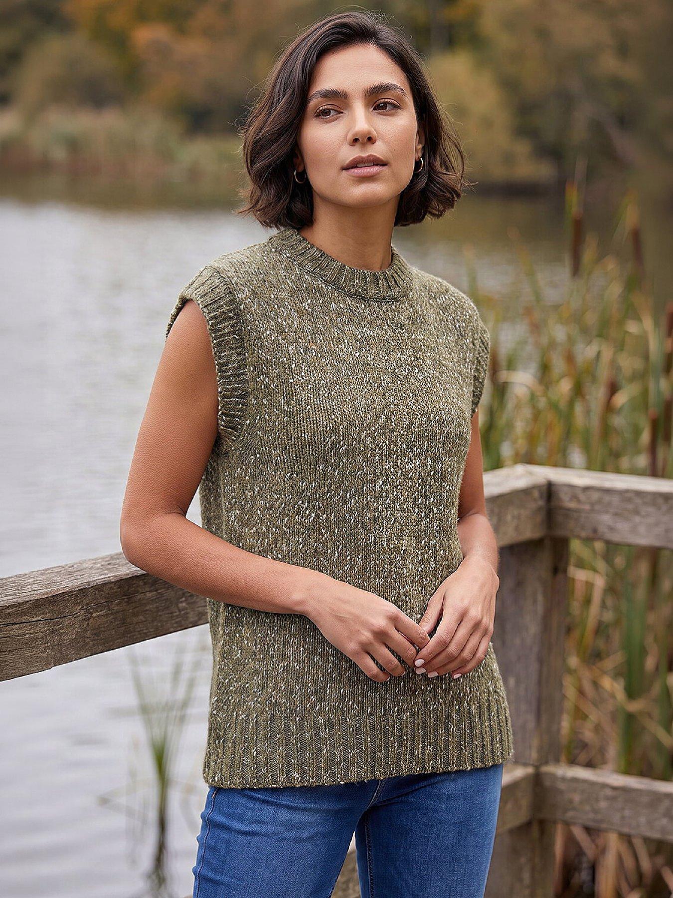 Image 1 of 4 of Roman Speckled Knitted Vest