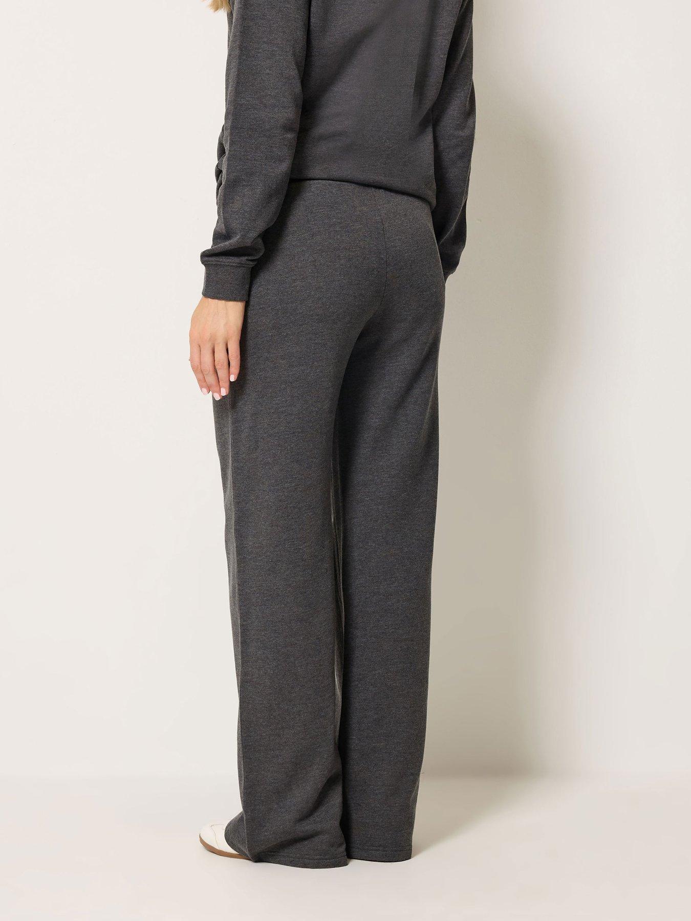 Image 2 of 4 of Long Tall Sally Wide Leg 34" Joggers - Grey