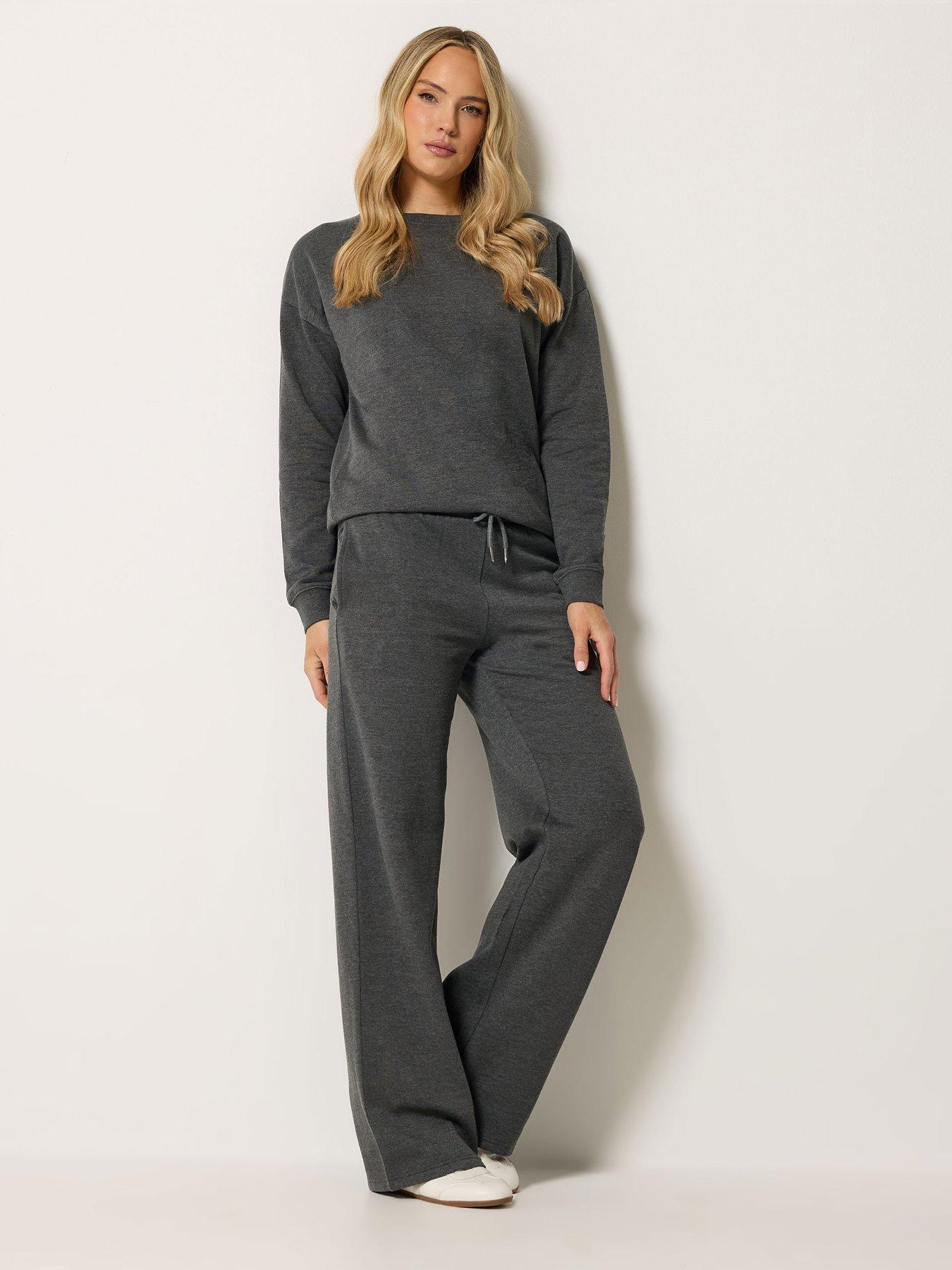 Image 3 of 4 of Long Tall Sally Wide Leg 34" Joggers - Grey