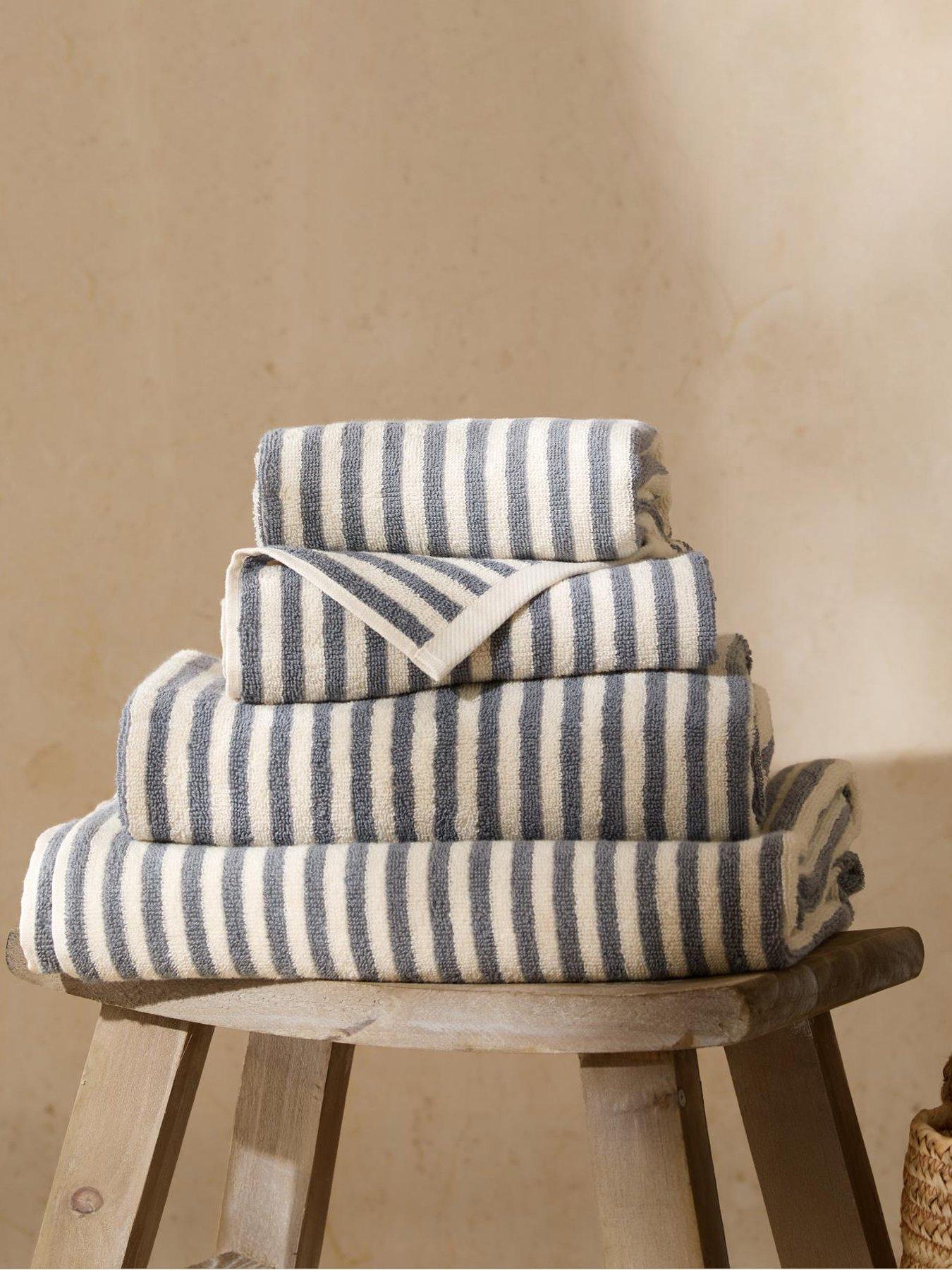 Yard Hebden Towel Collection Denim Blue